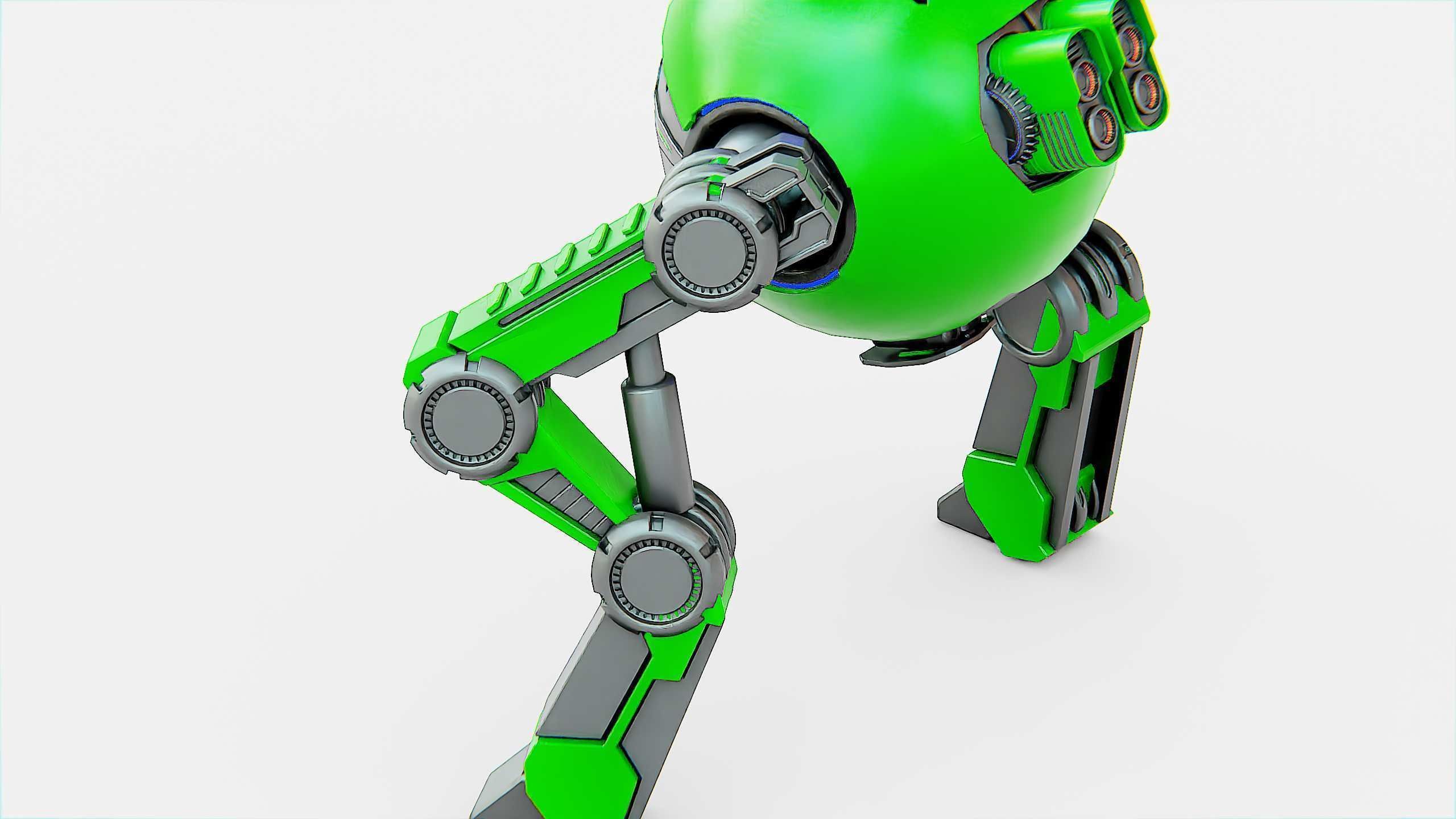 DROID G-250  Rigged for Unreal Engine - Unity - MIXAMO  3D model_27