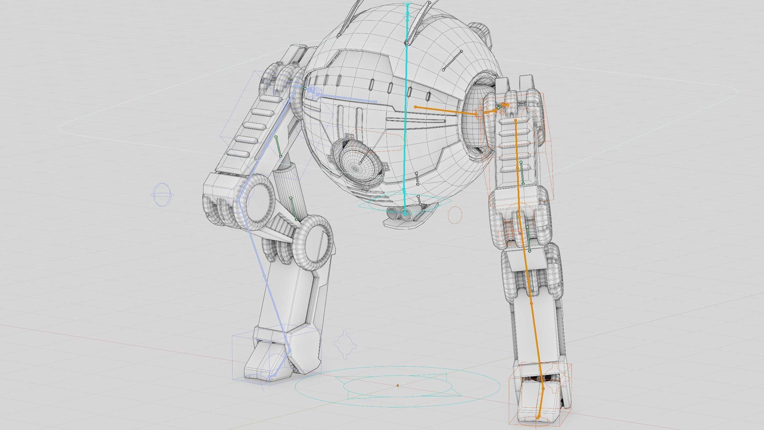 DROID G-250  Rigged for Unreal Engine - Unity - MIXAMO  3D model_40