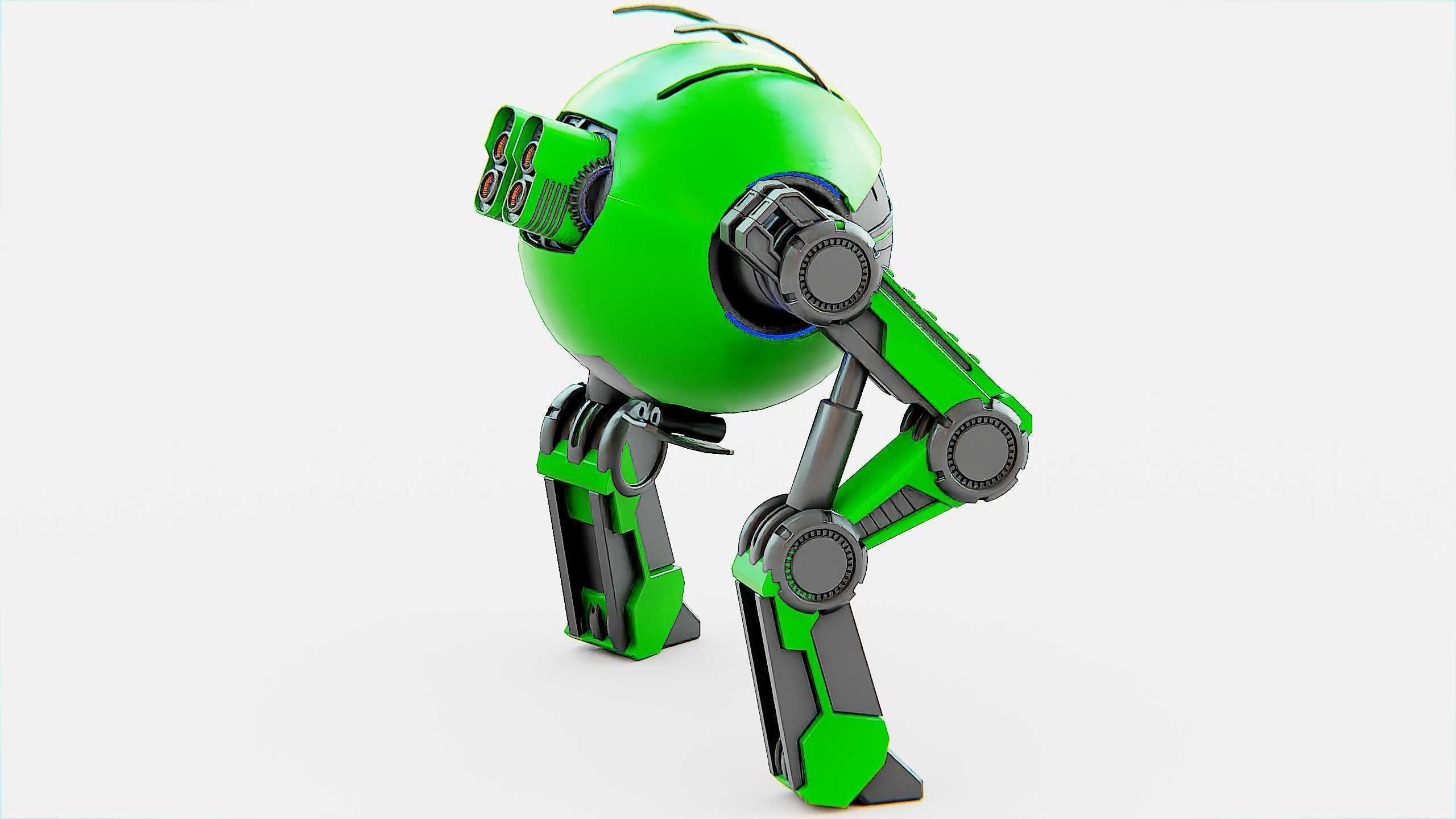DROID G-250  Rigged for Unreal Engine - Unity - MIXAMO  3D model_8
