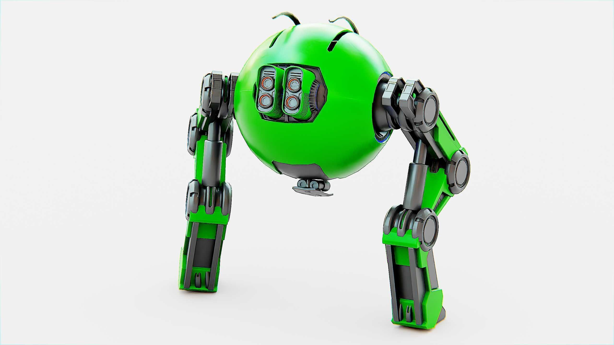 DROID G-250  Rigged for Unreal Engine - Unity - MIXAMO  3D model_12