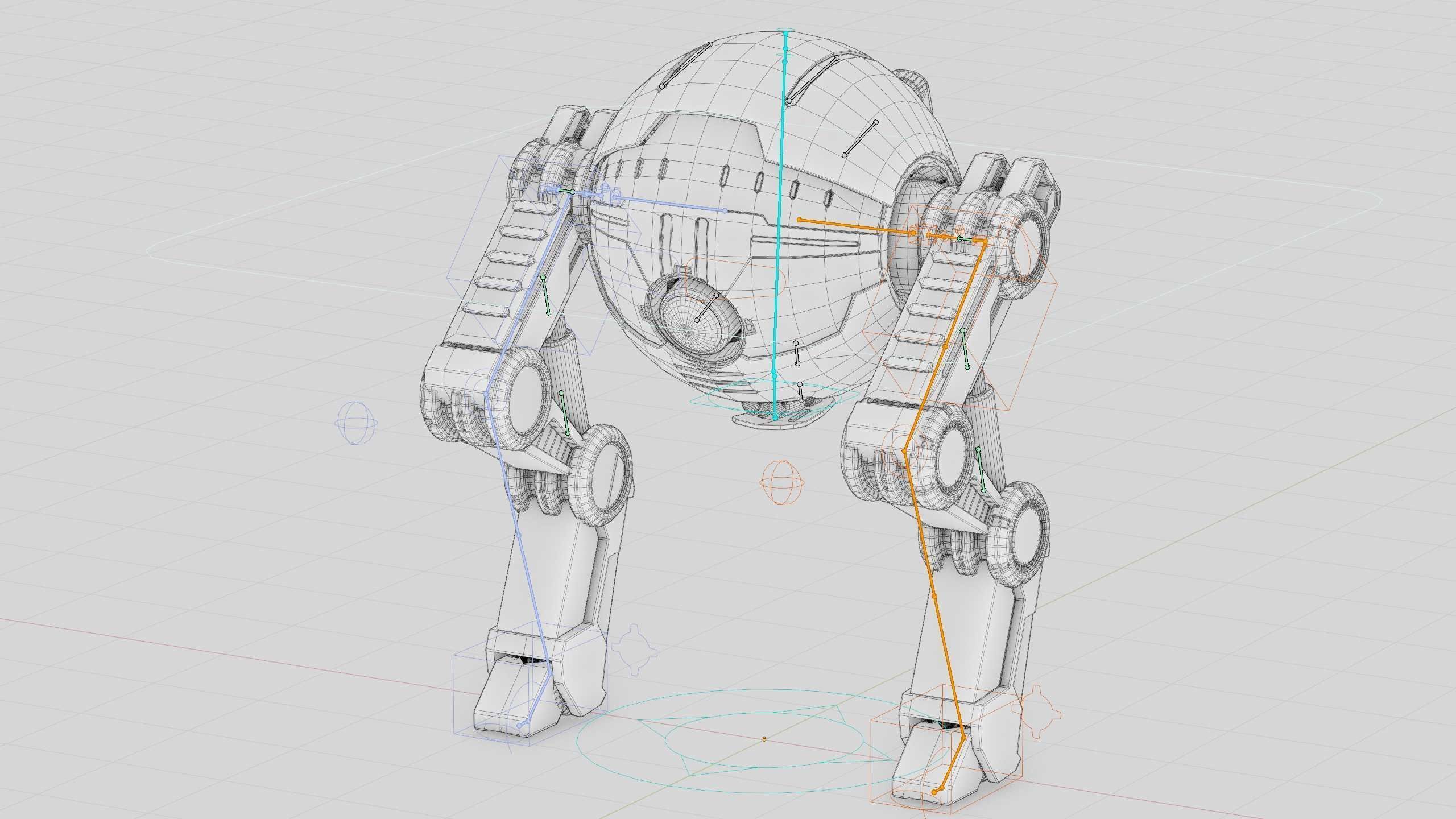 DROID G-250  Rigged for Unreal Engine - Unity - MIXAMO  3D model_42
