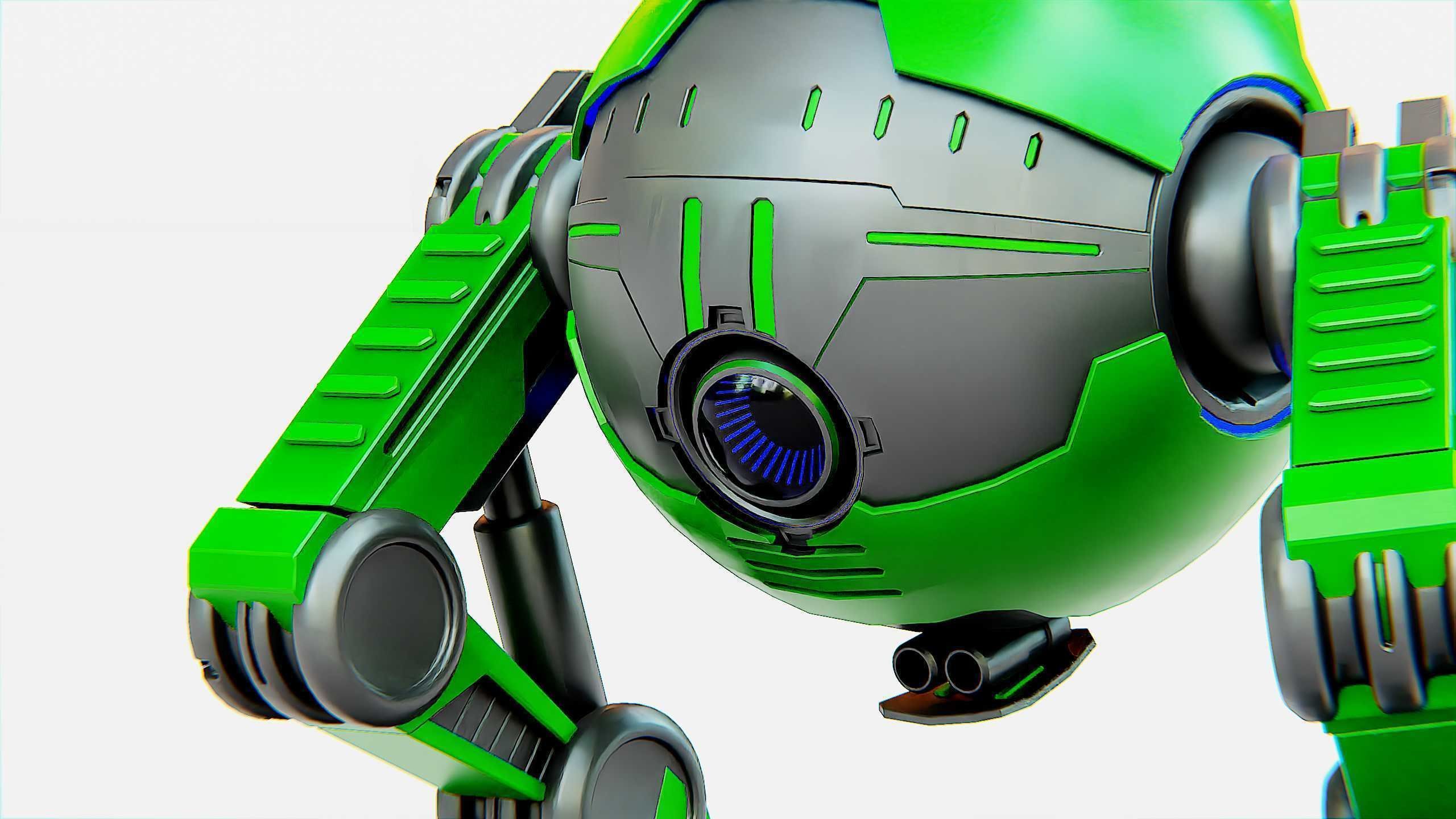 DROID G-250  Rigged for Unreal Engine - Unity - MIXAMO  3D model_28