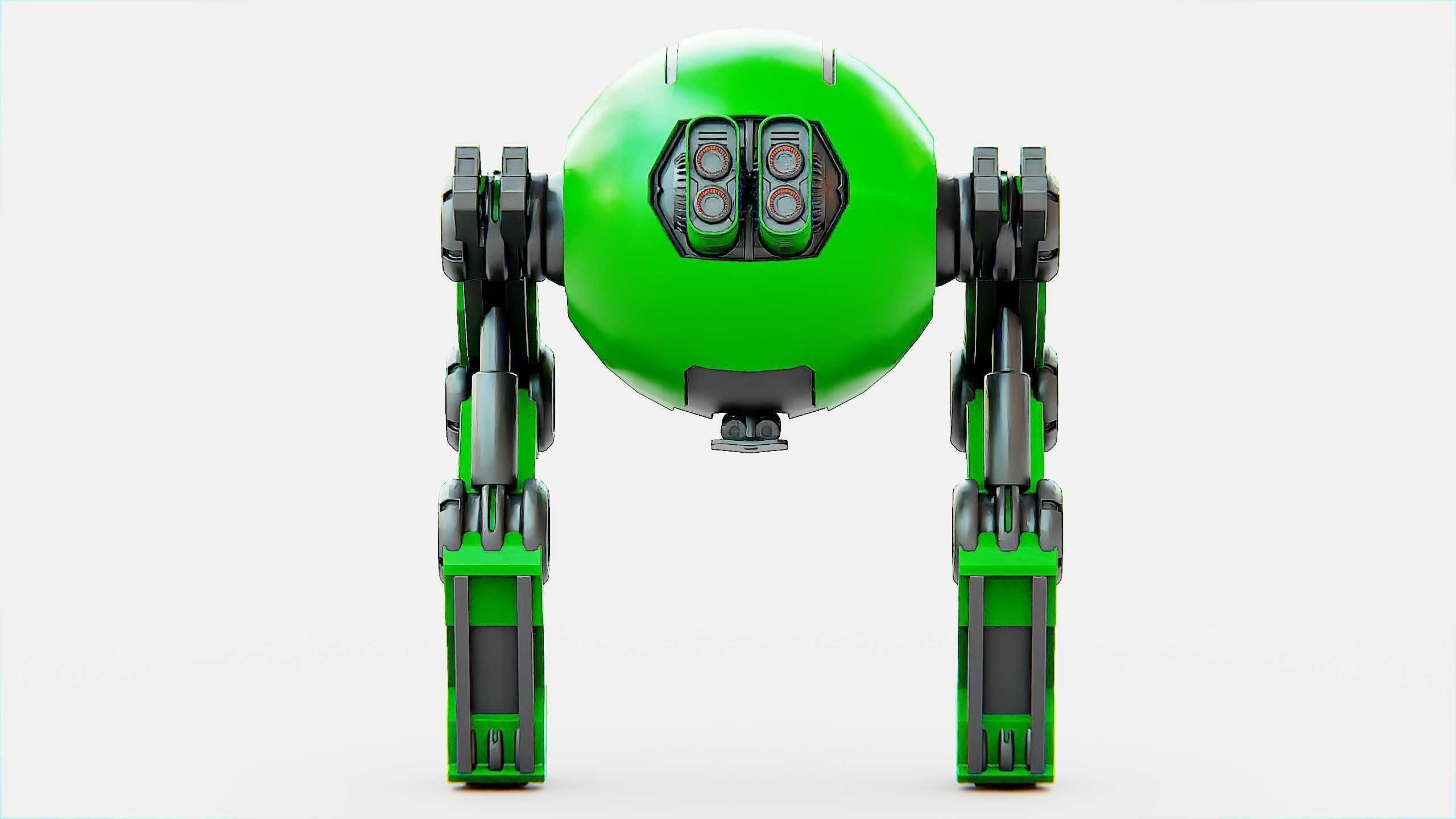 DROID G-250  Rigged for Unreal Engine - Unity - MIXAMO  3D model_31