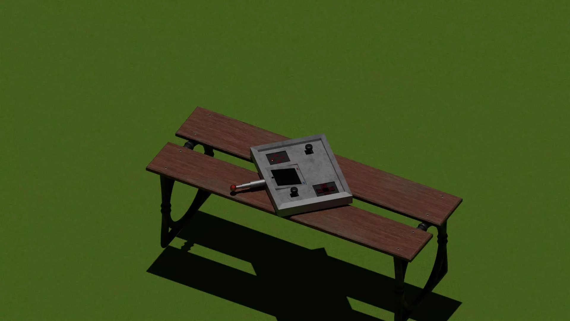 low-poly gamepad in the  Voices of the Void style Low-poly 3D model_0