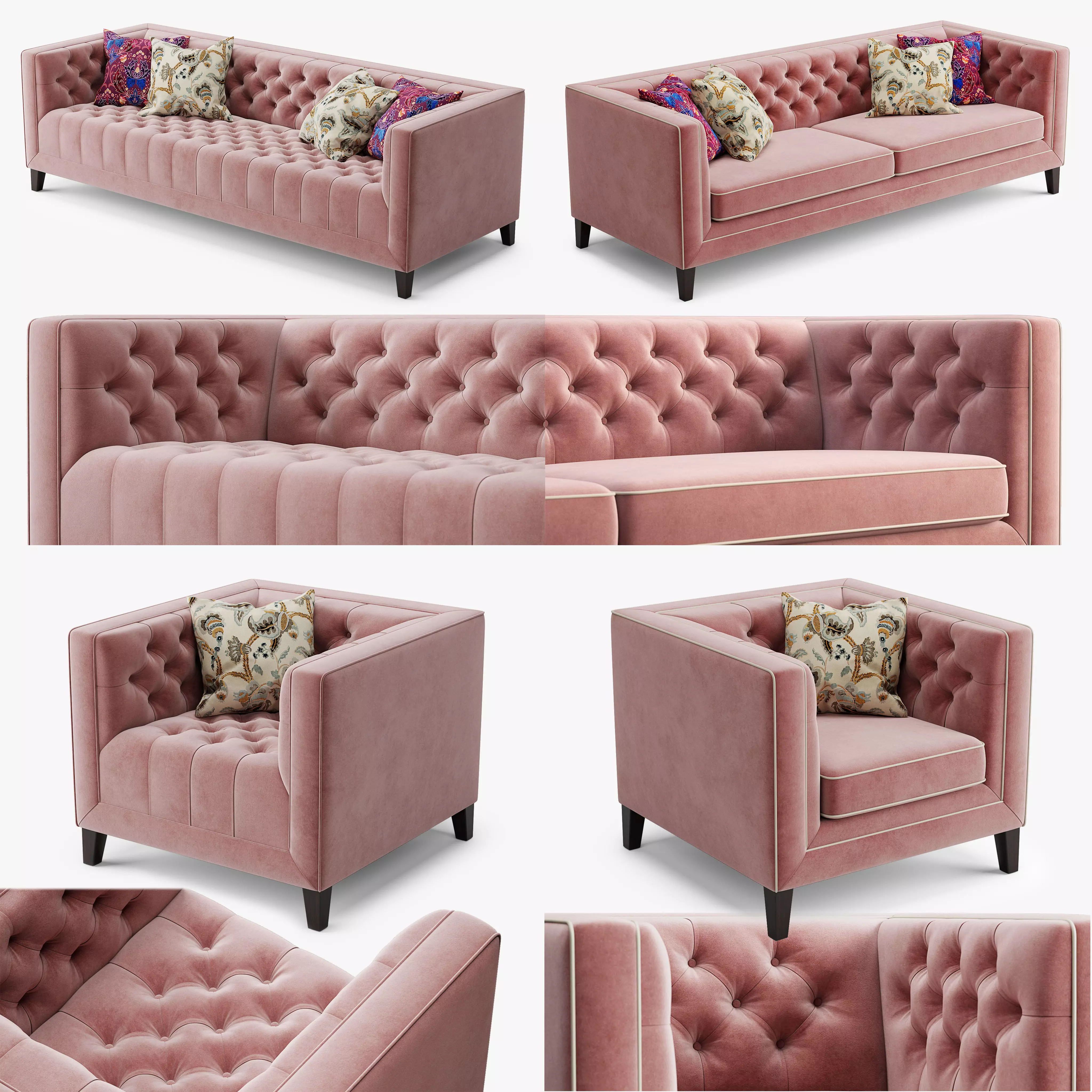 Living room set Pinkslip 3D Model Collection_0