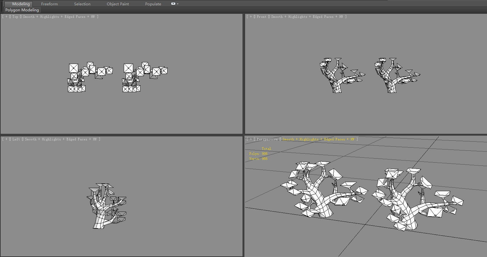  Cartoon coral Low-poly 3D model_5