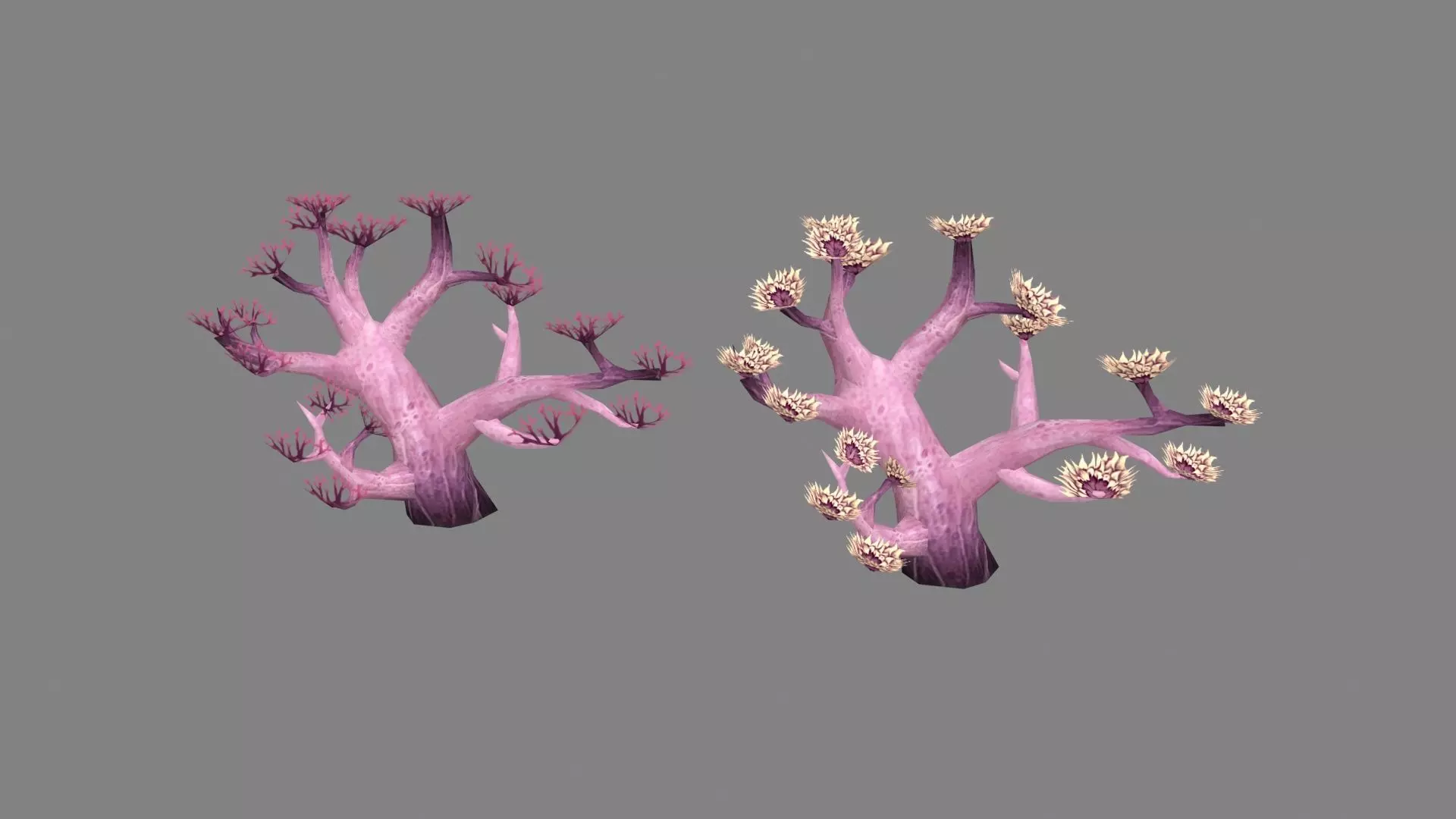  Cartoon coral Low-poly 3D model_0