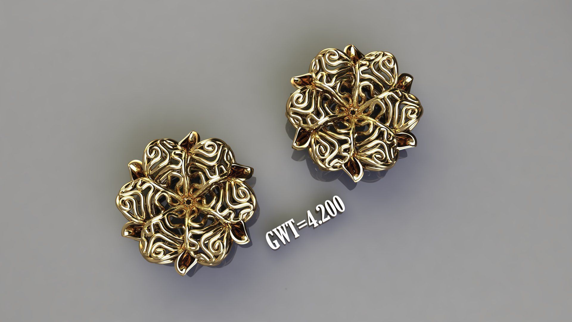 EARING STUDS 3D model_1