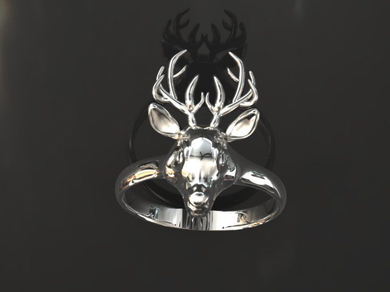 deer jewelry set - collection 01 3D print model_14