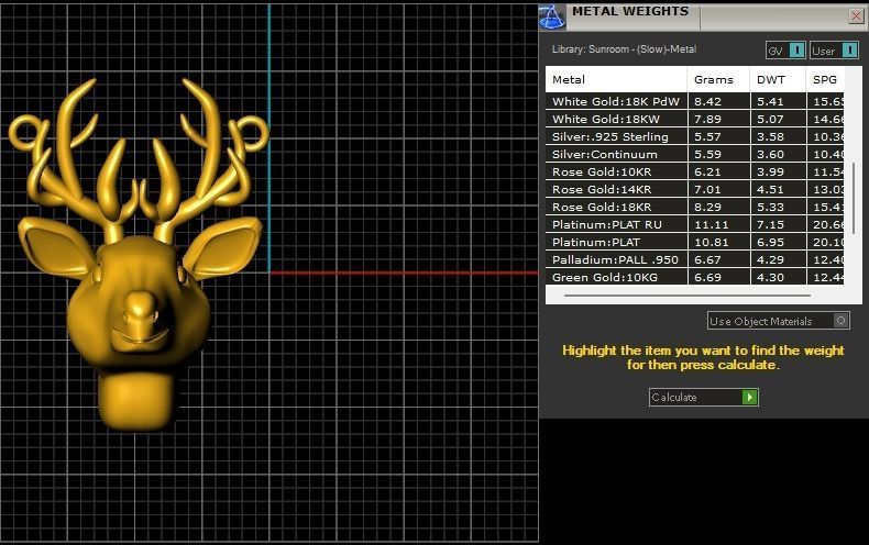 deer jewelry set - collection 01 3D print model_29