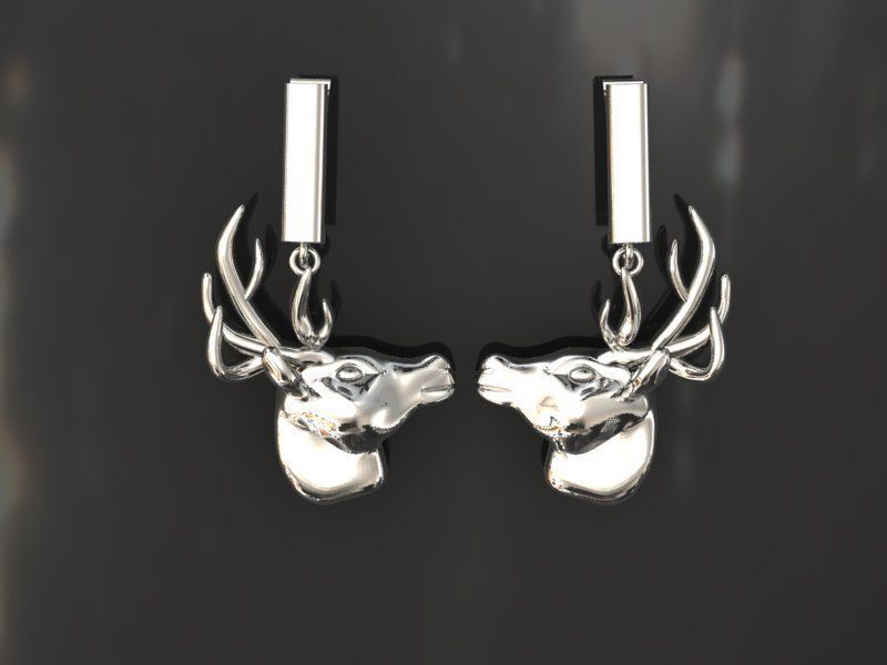 deer jewelry set - collection 01 3D print model_4