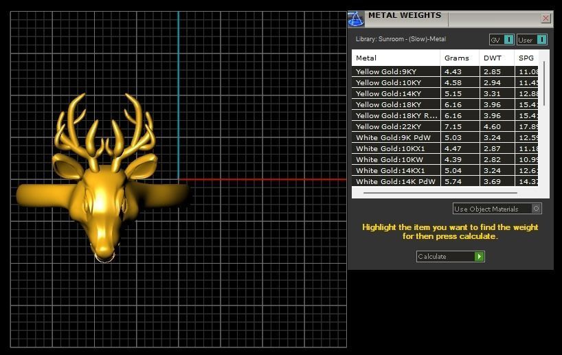 deer jewelry set - collection 01 3D print model_26