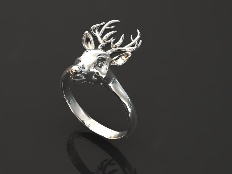 deer jewelry set - collection 01 3D print model_8