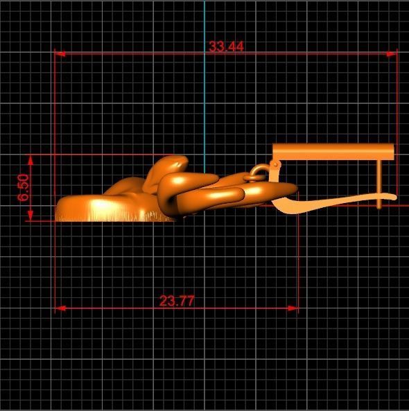 deer jewelry set - collection 01 3D print model_24