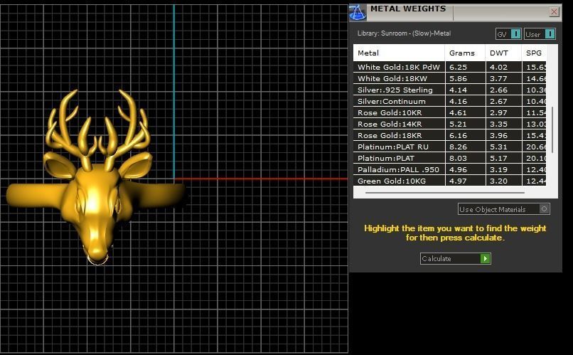 deer jewelry set - collection 01 3D print model_27