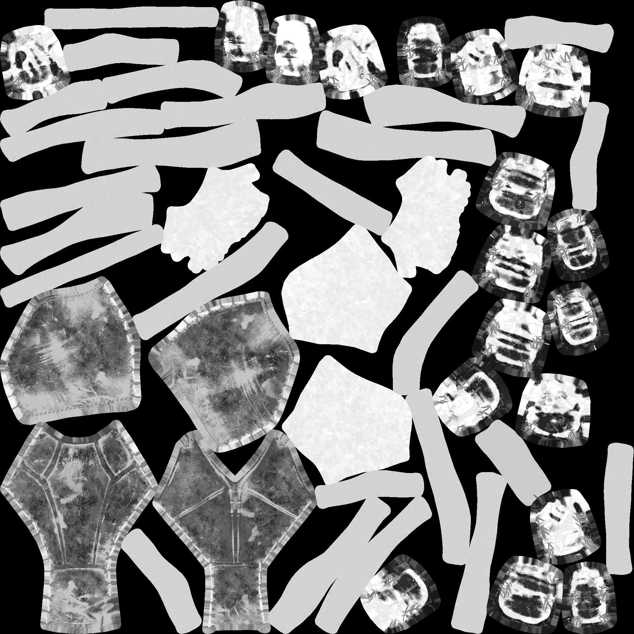 samurai game lowpoly Low-poly 3D model_27