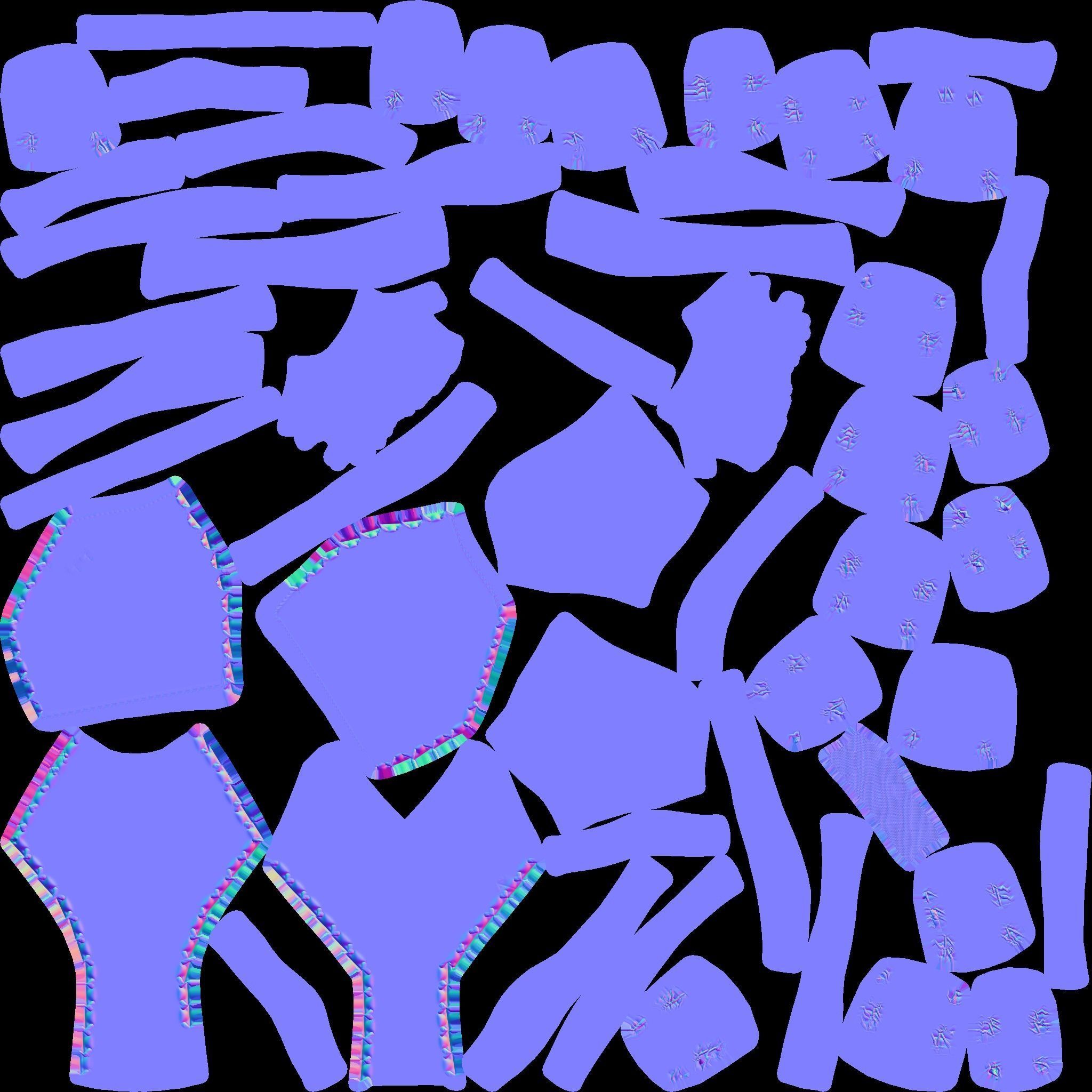 samurai game lowpoly Low-poly 3D model_26