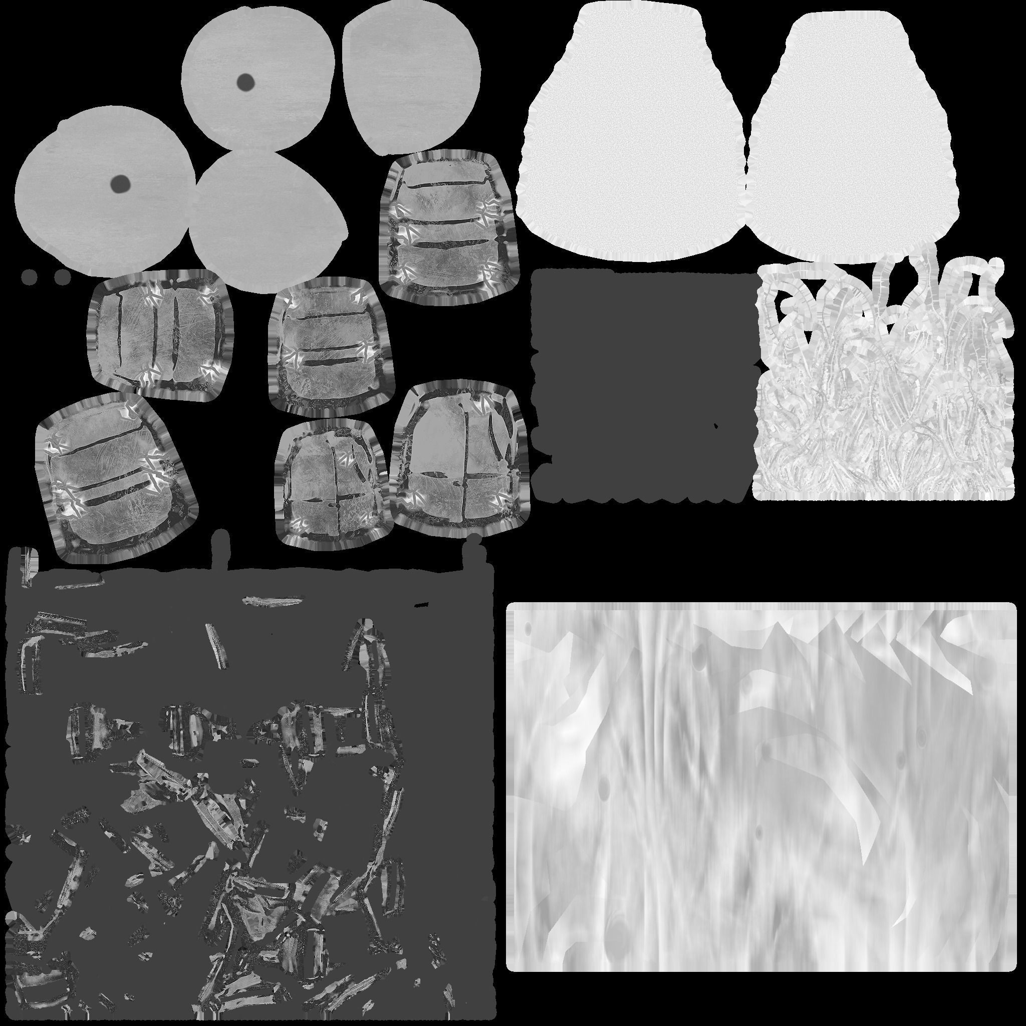 samurai game lowpoly Low-poly 3D model_21