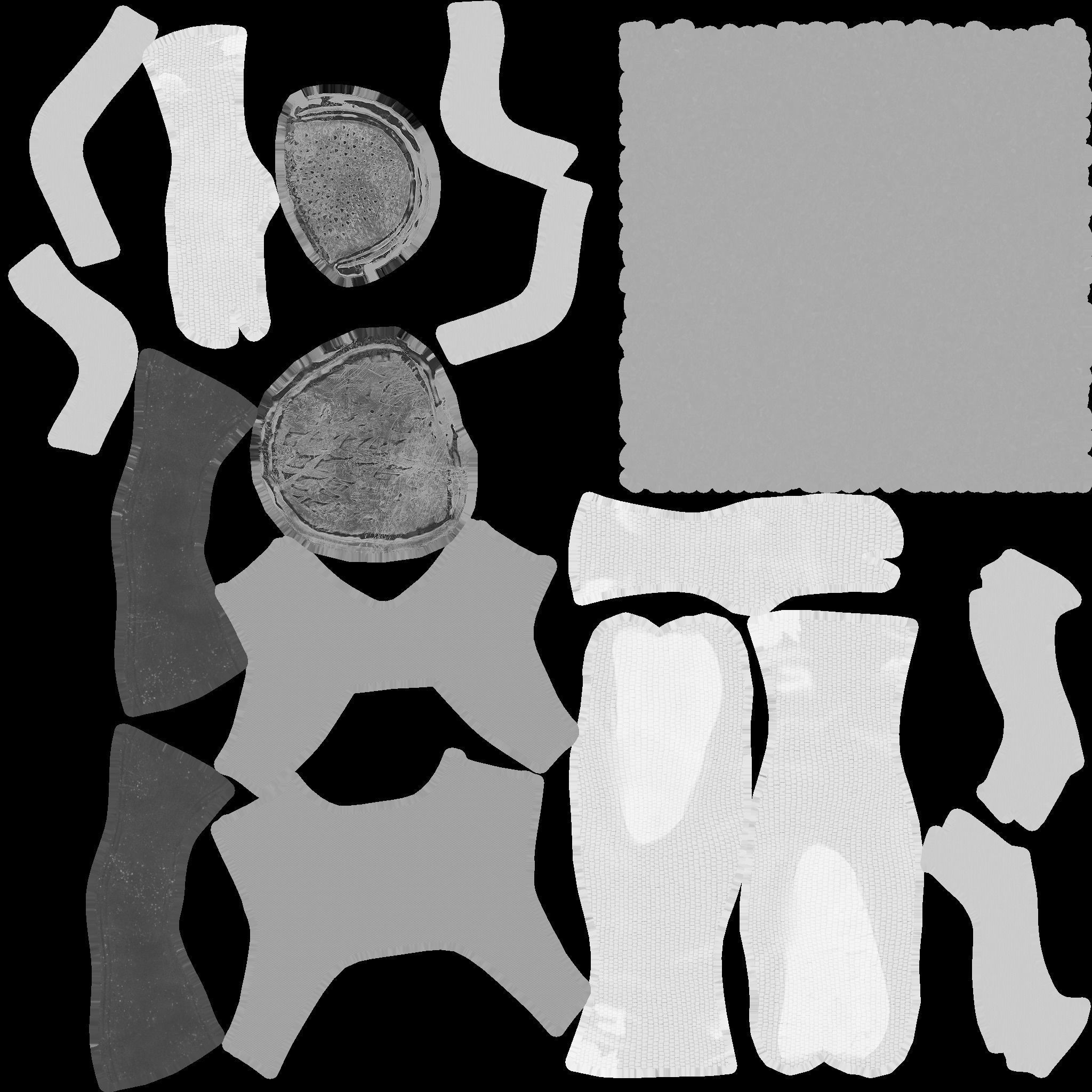 samurai game lowpoly Low-poly 3D model_9