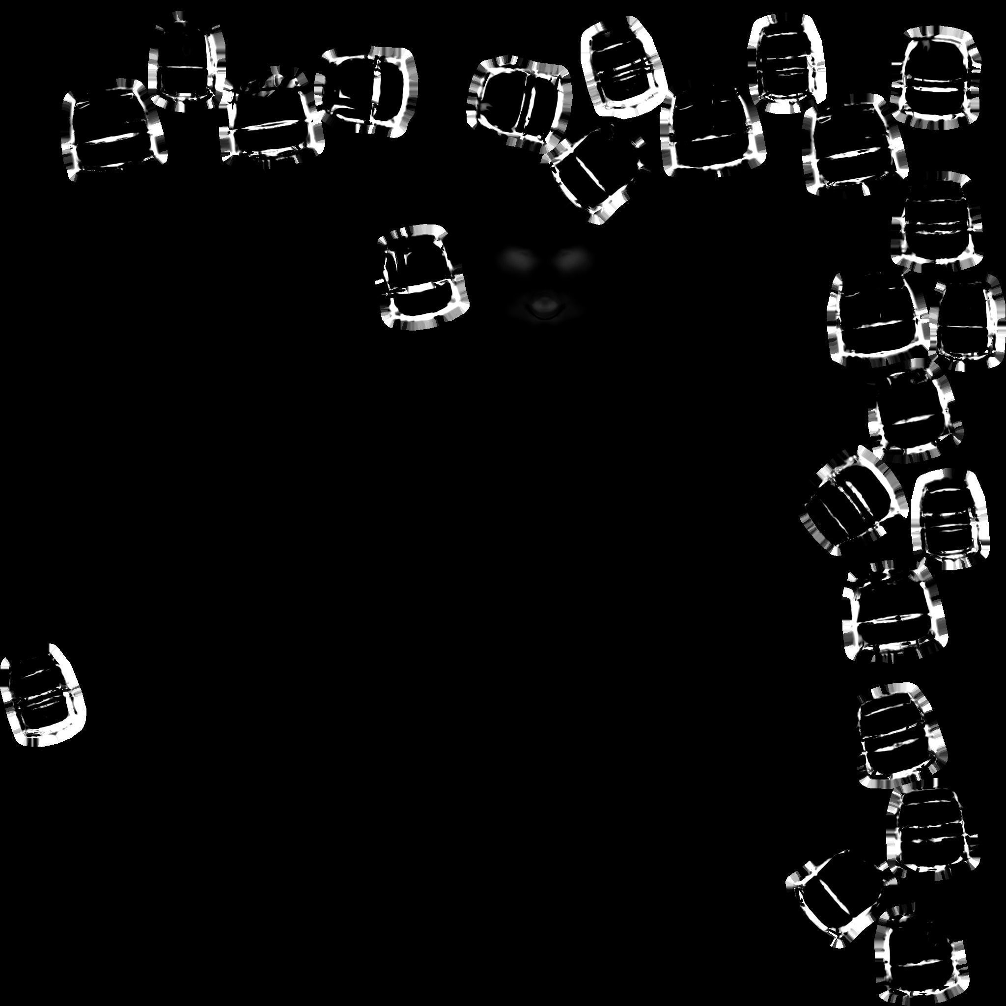 samurai game lowpoly Low-poly 3D model_12