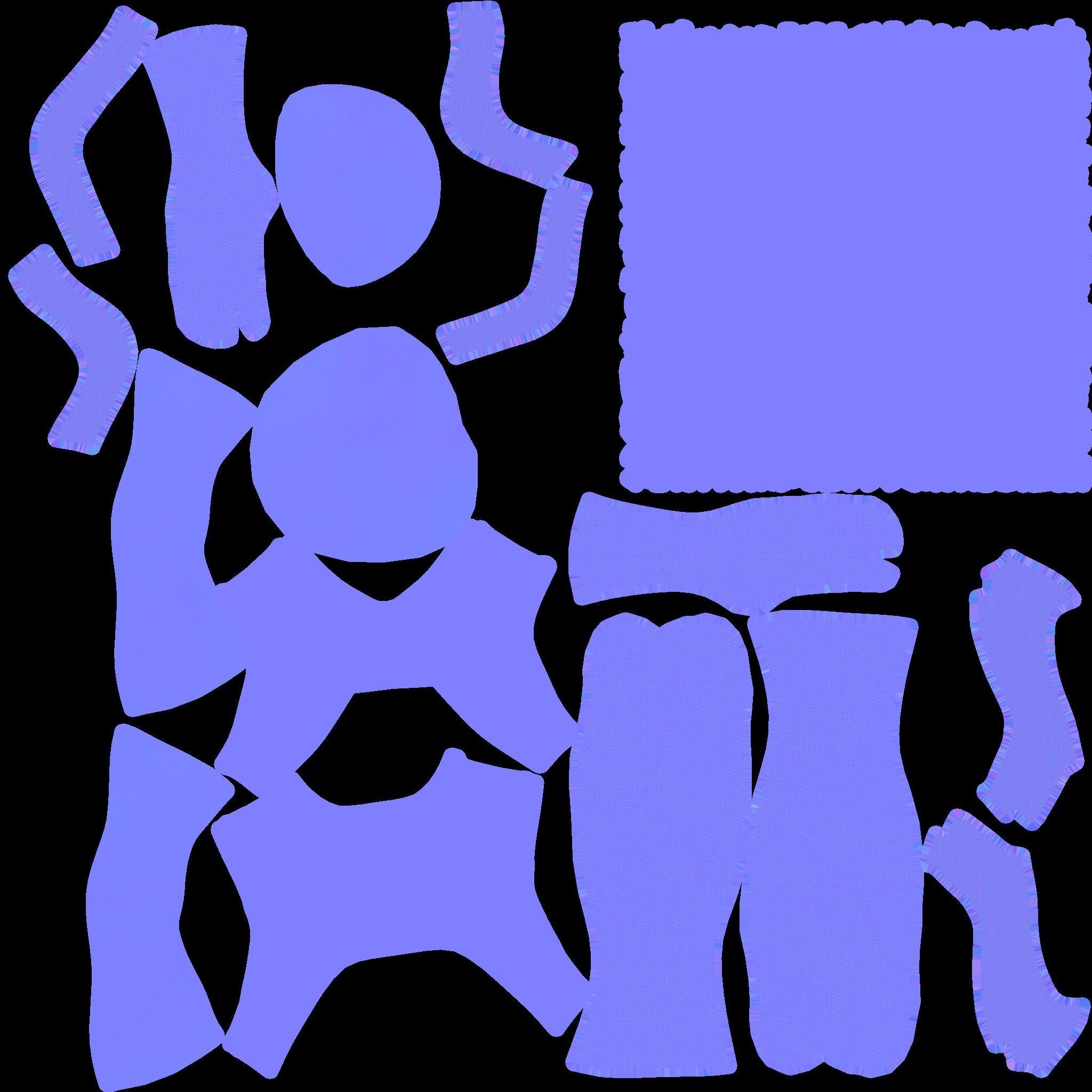 samurai game lowpoly Low-poly 3D model_7