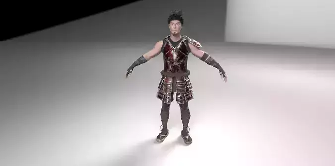 samurai game lowpoly