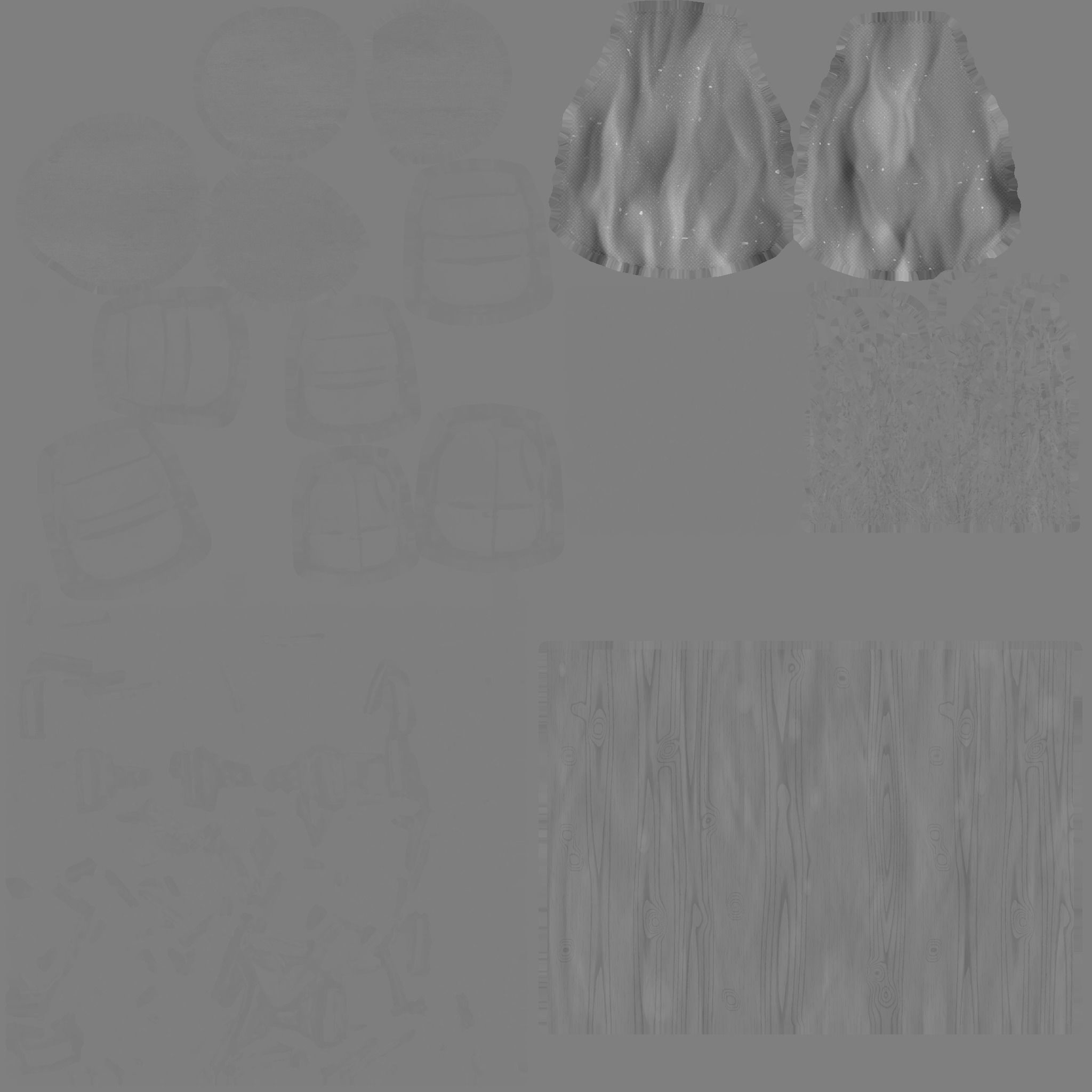 samurai game lowpoly Low-poly 3D model_17