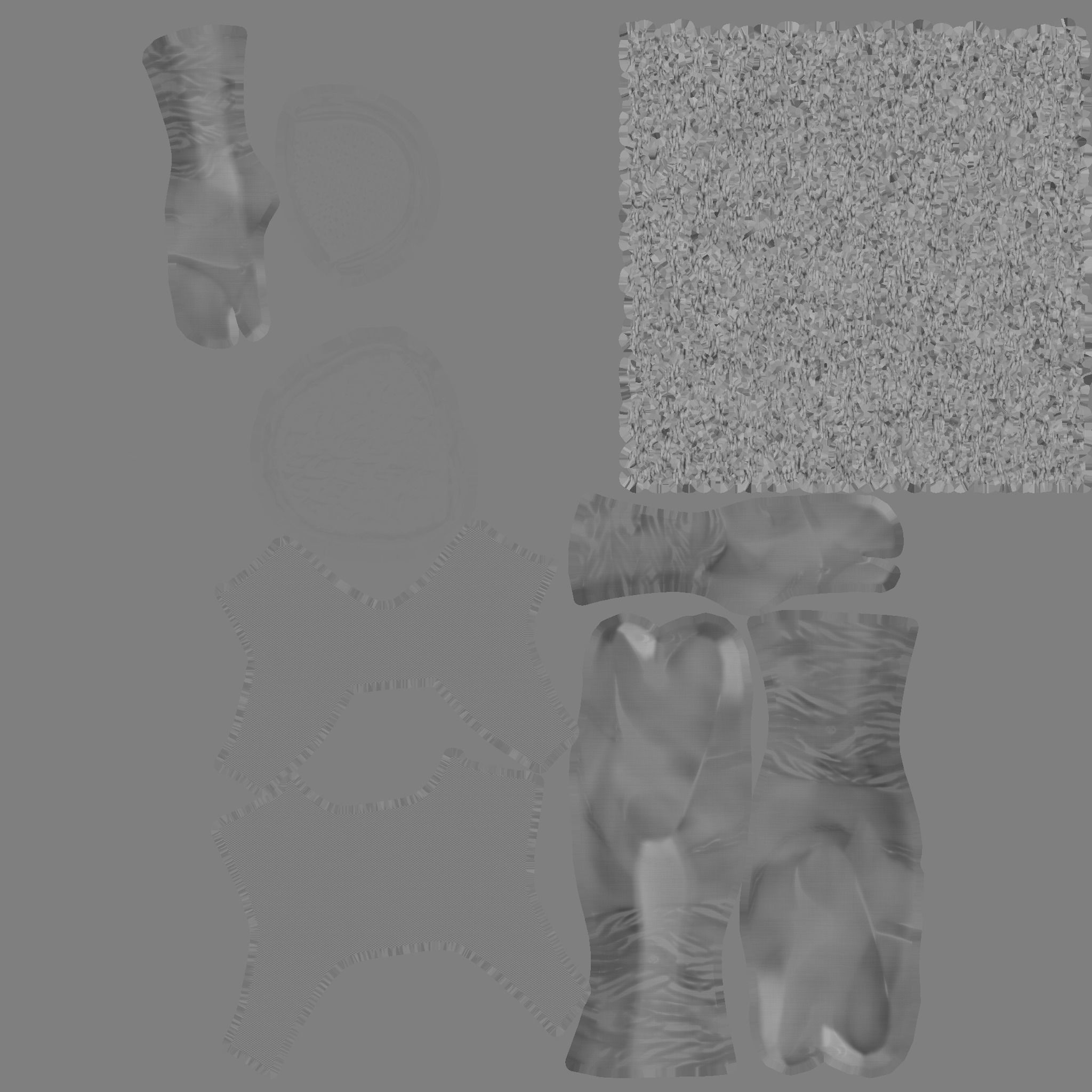 samurai game lowpoly Low-poly 3D model_4