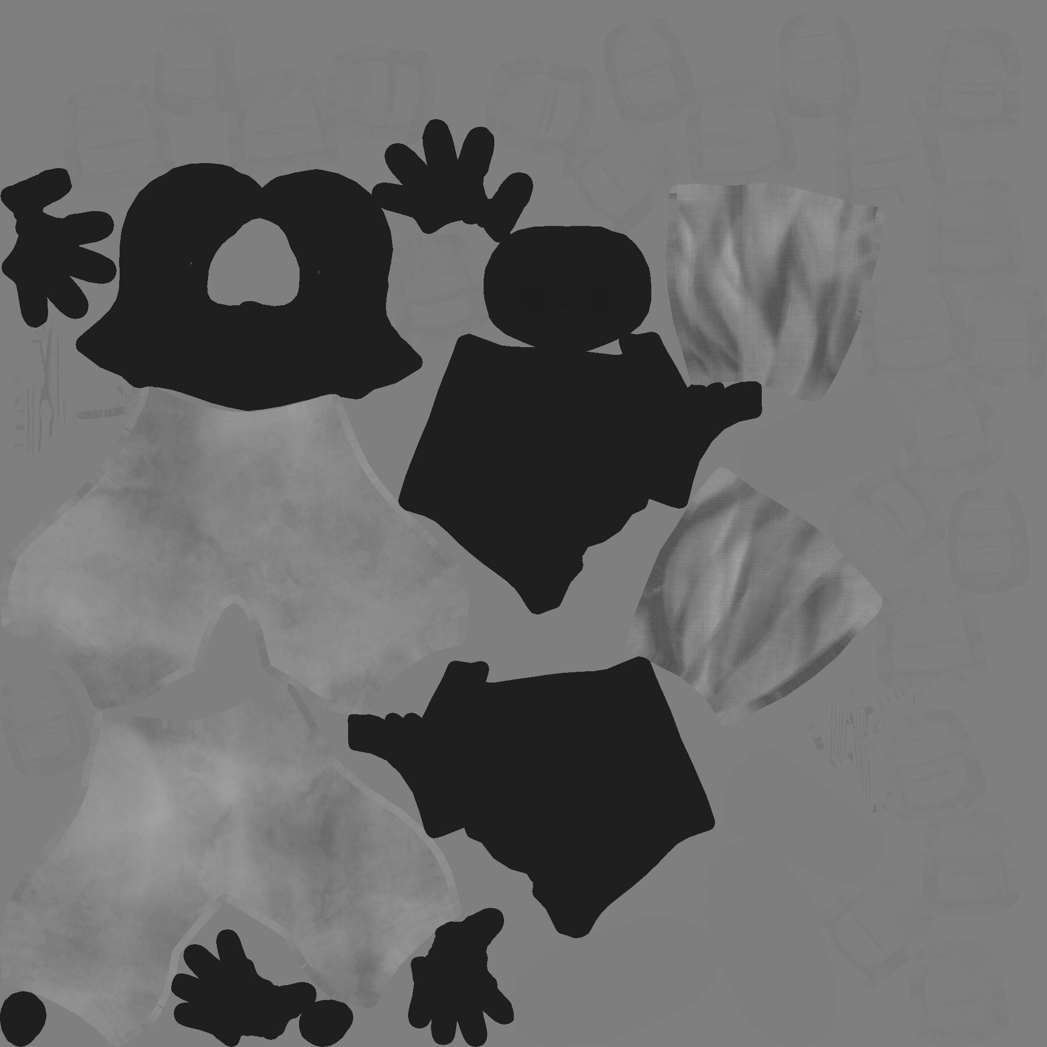 samurai game lowpoly Low-poly 3D model_11