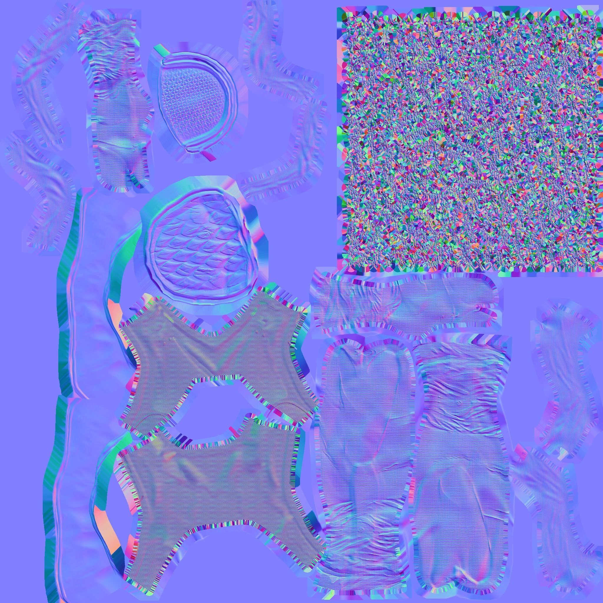 samurai game lowpoly Low-poly 3D model_8