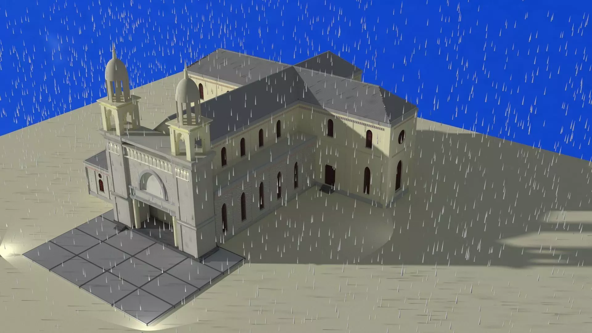 a crude church Free 3D model