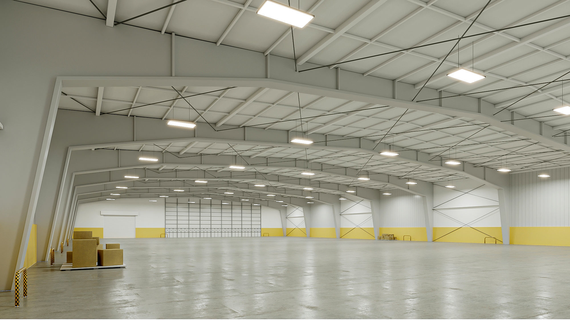 5 low poly interior warehouse Vol 3 3D Model Collection_4