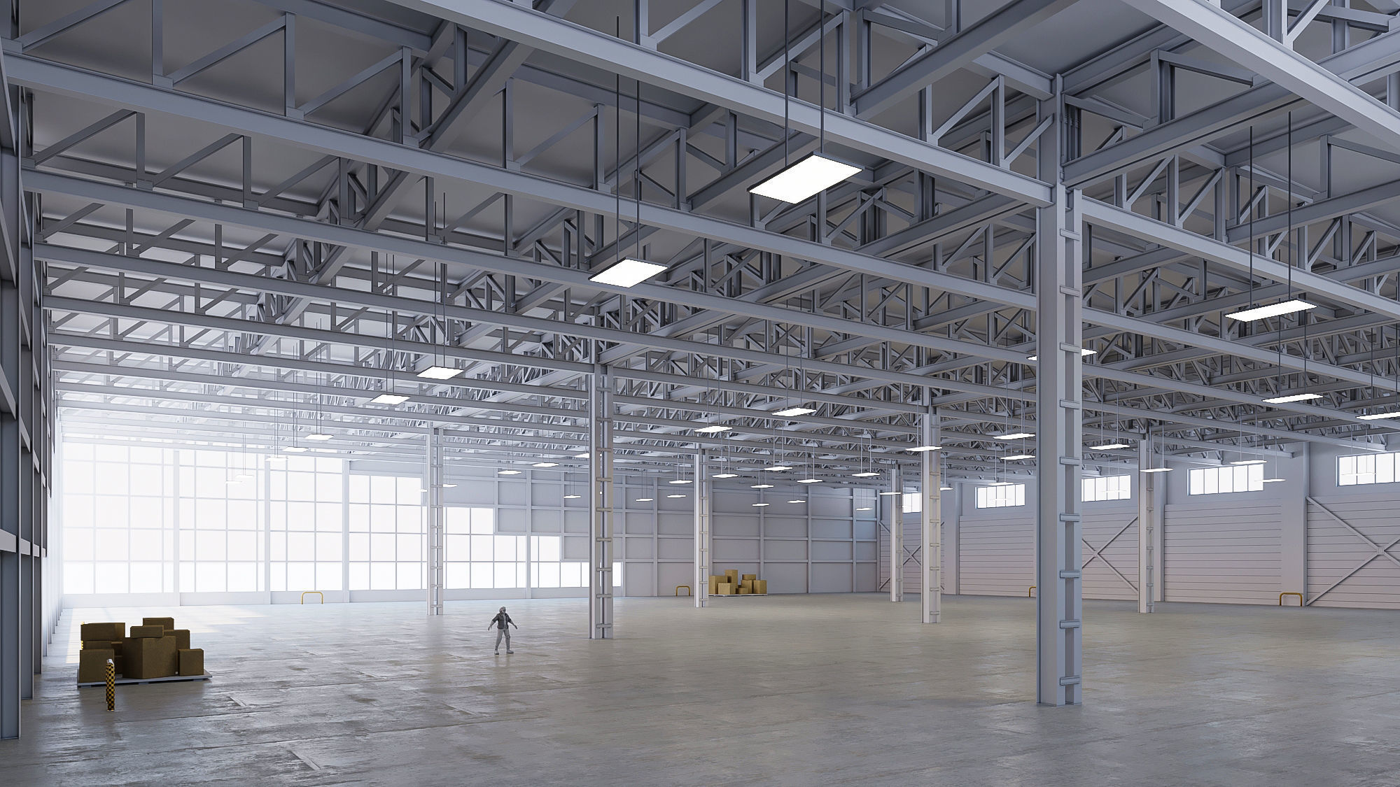 5 low poly interior warehouse Vol 3 3D Model Collection_13