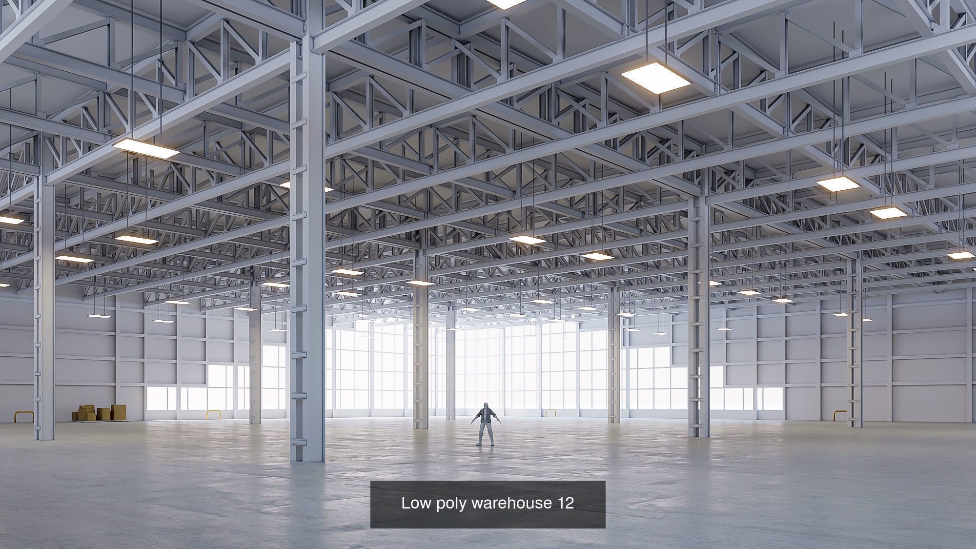 5 low poly interior warehouse Vol 3 3D Model Collection_8