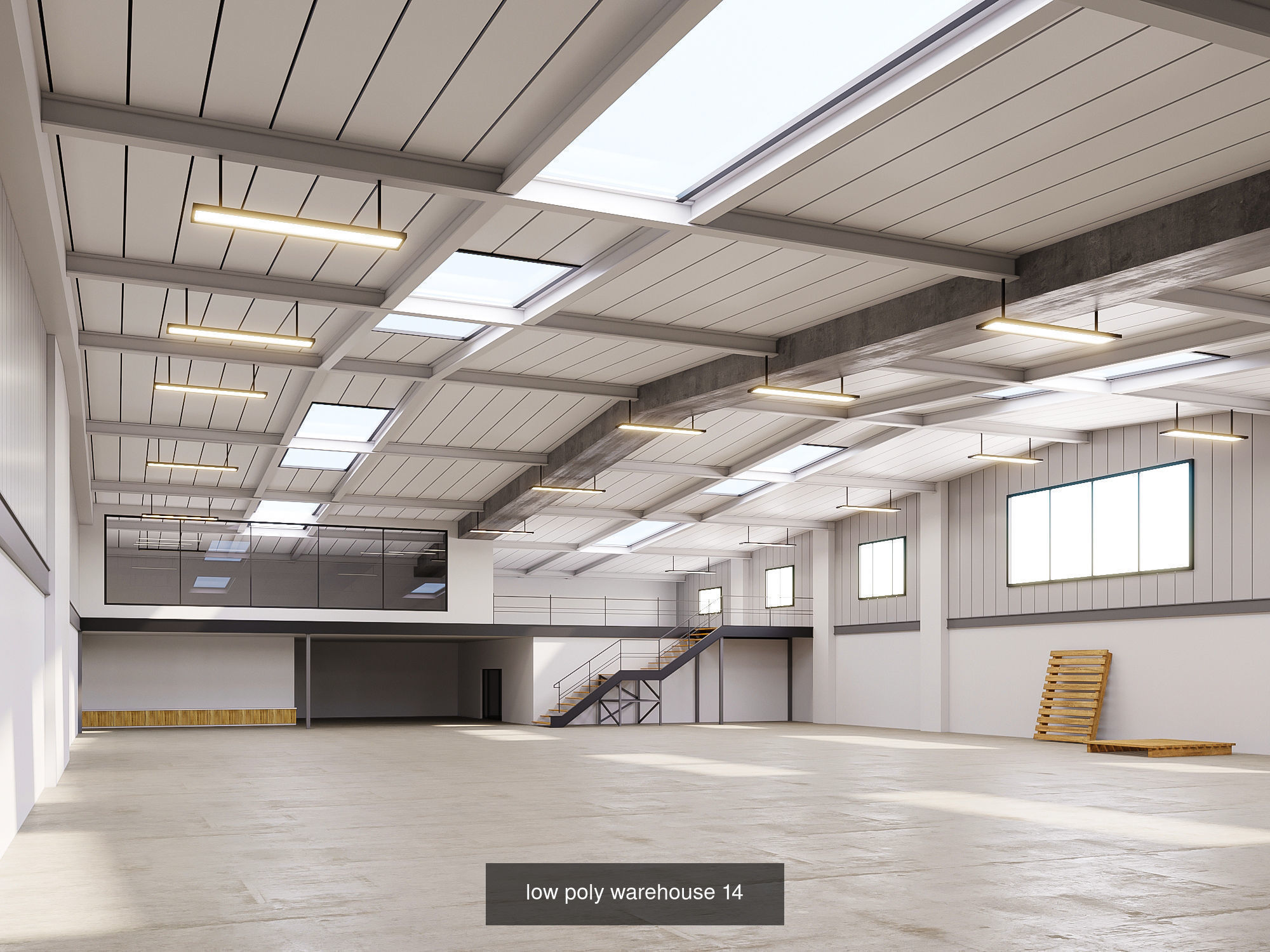 5 low poly interior warehouse Vol 3 3D Model Collection_17