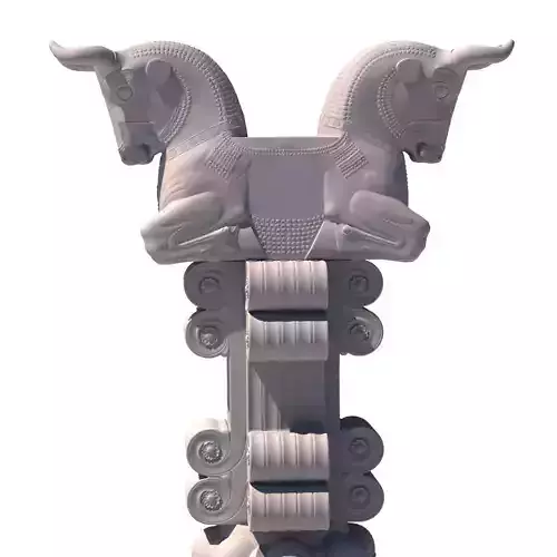 Cow capital culomn  3D model