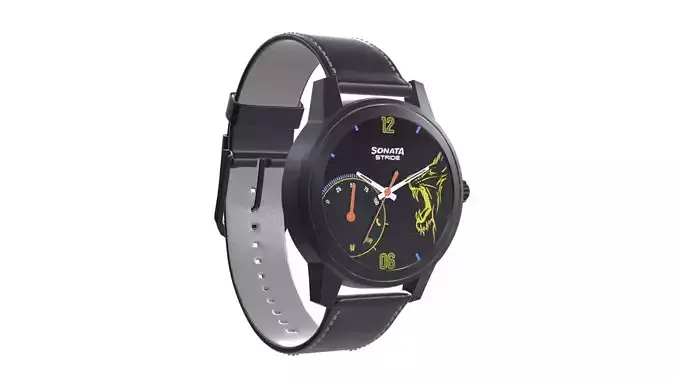 Titan Stride Pro Hybrid Smart Limited Edition CSK Watch Low-poly 3D model