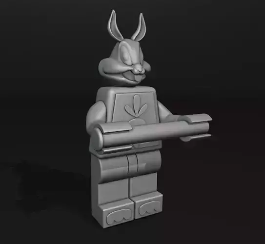 Bugs Bunny Toilet Paper Holder 3D print model