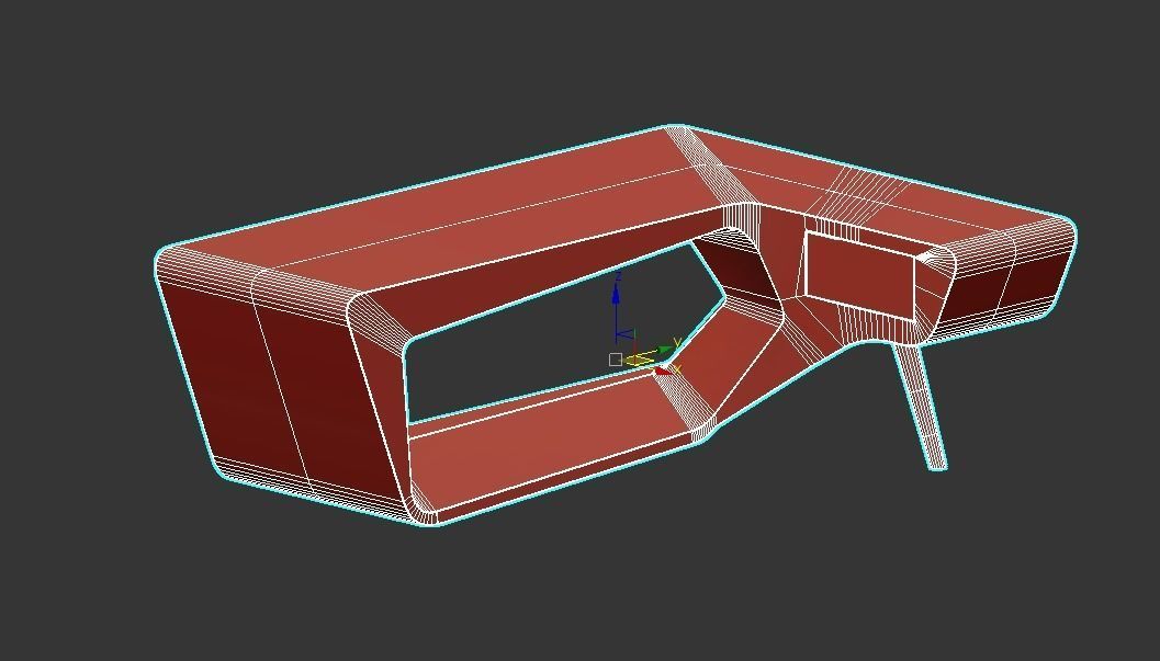 EXECUTIVE DESK F9 3D model_6