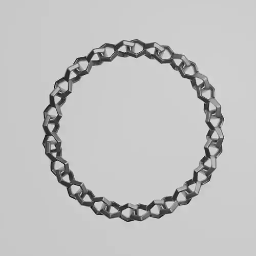Chain Bracelet - High poly detailed 3d printable model