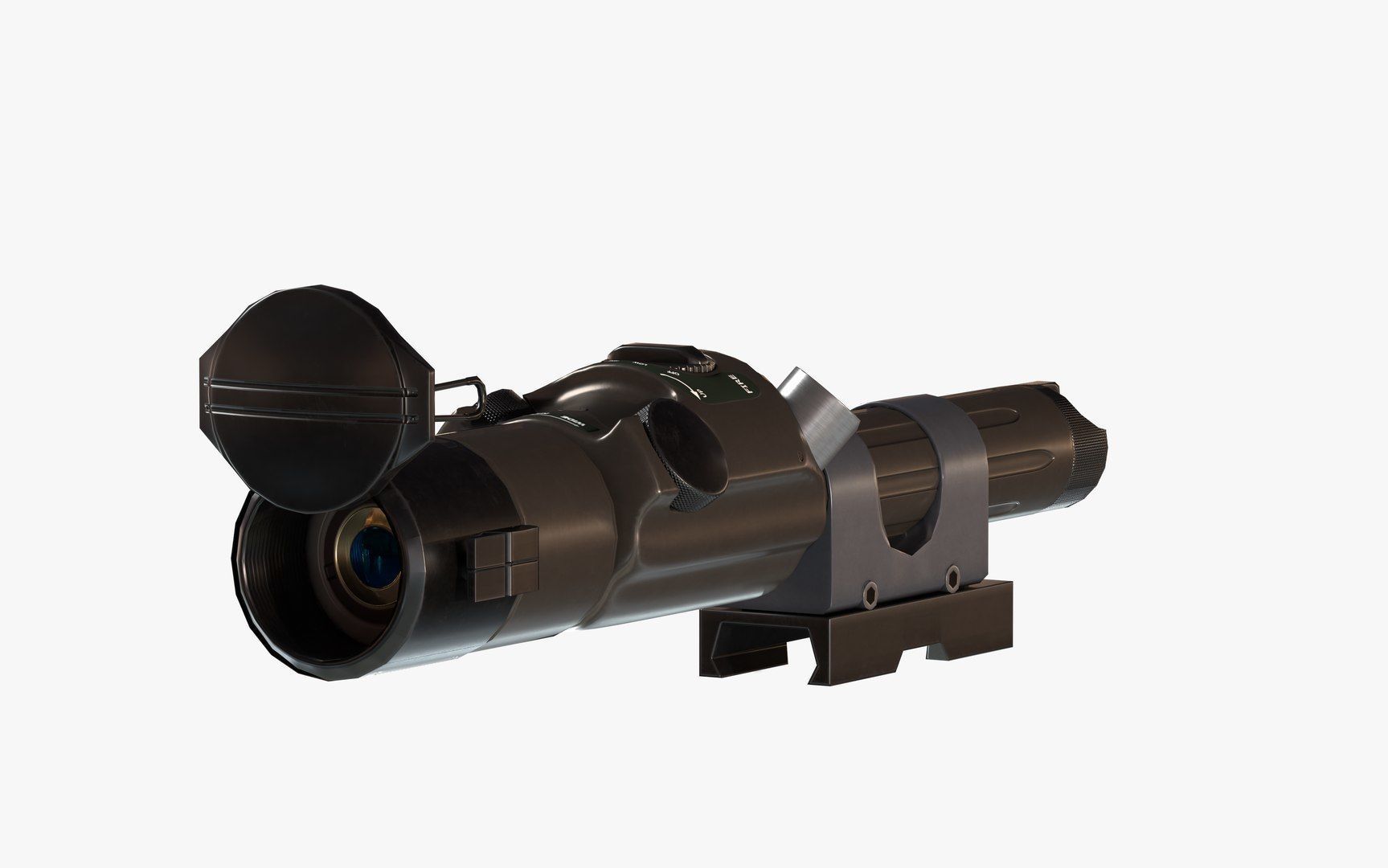 IZLID ULTRA High Power IR Laser LODs Game Ready Low-poly 3D model_4