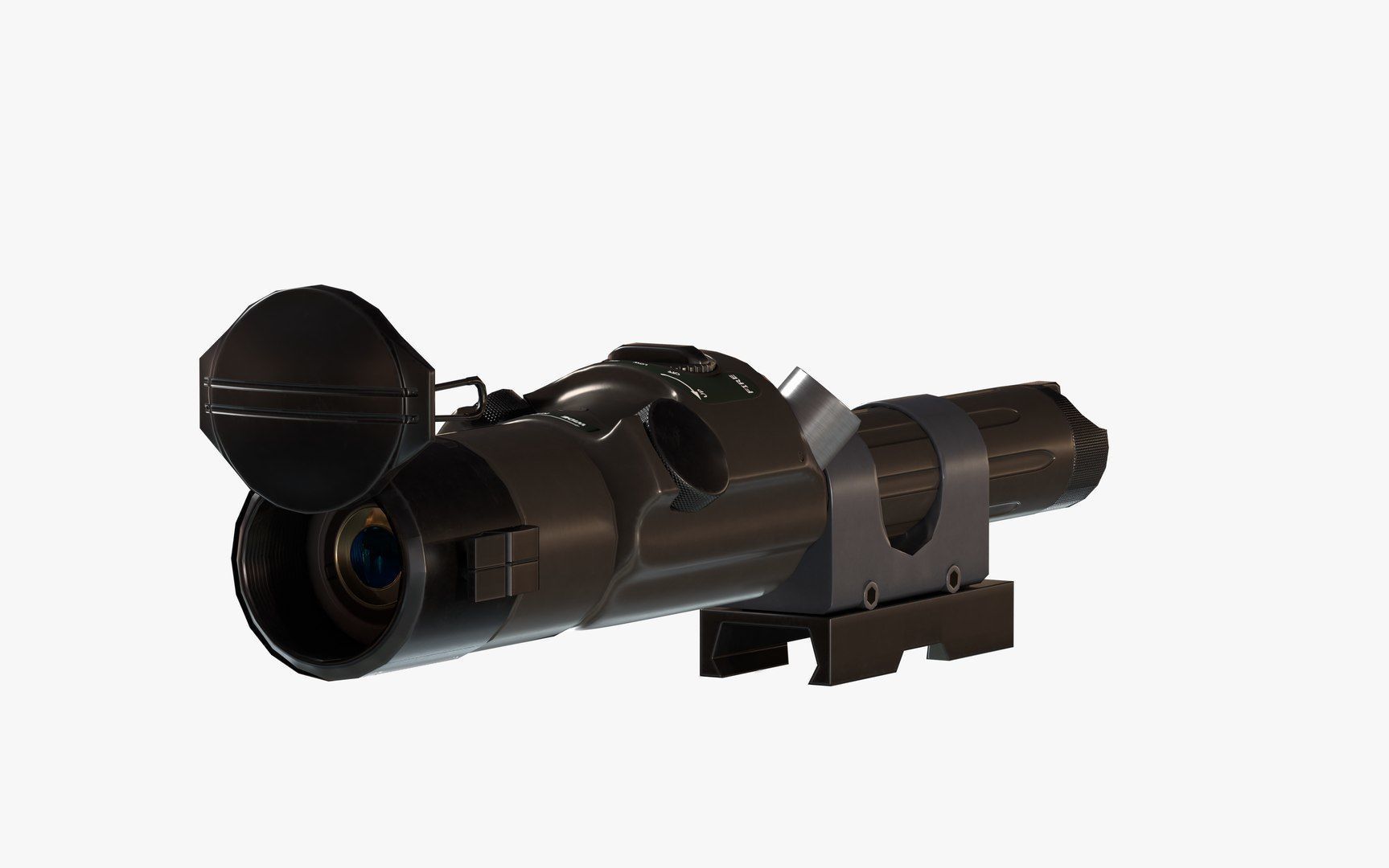 IZLID ULTRA High Power IR Laser LODs Game Ready Low-poly 3D model_5