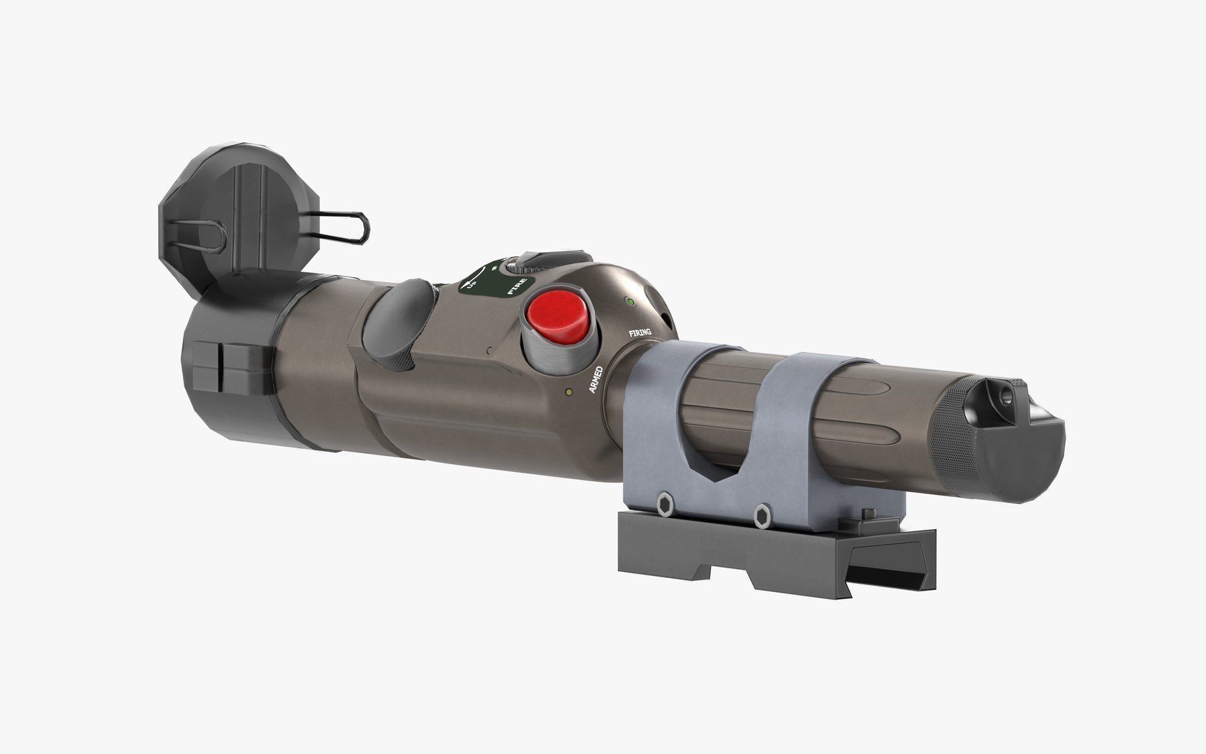 IZLID ULTRA High Power IR Laser LODs Game Ready Low-poly 3D model_9