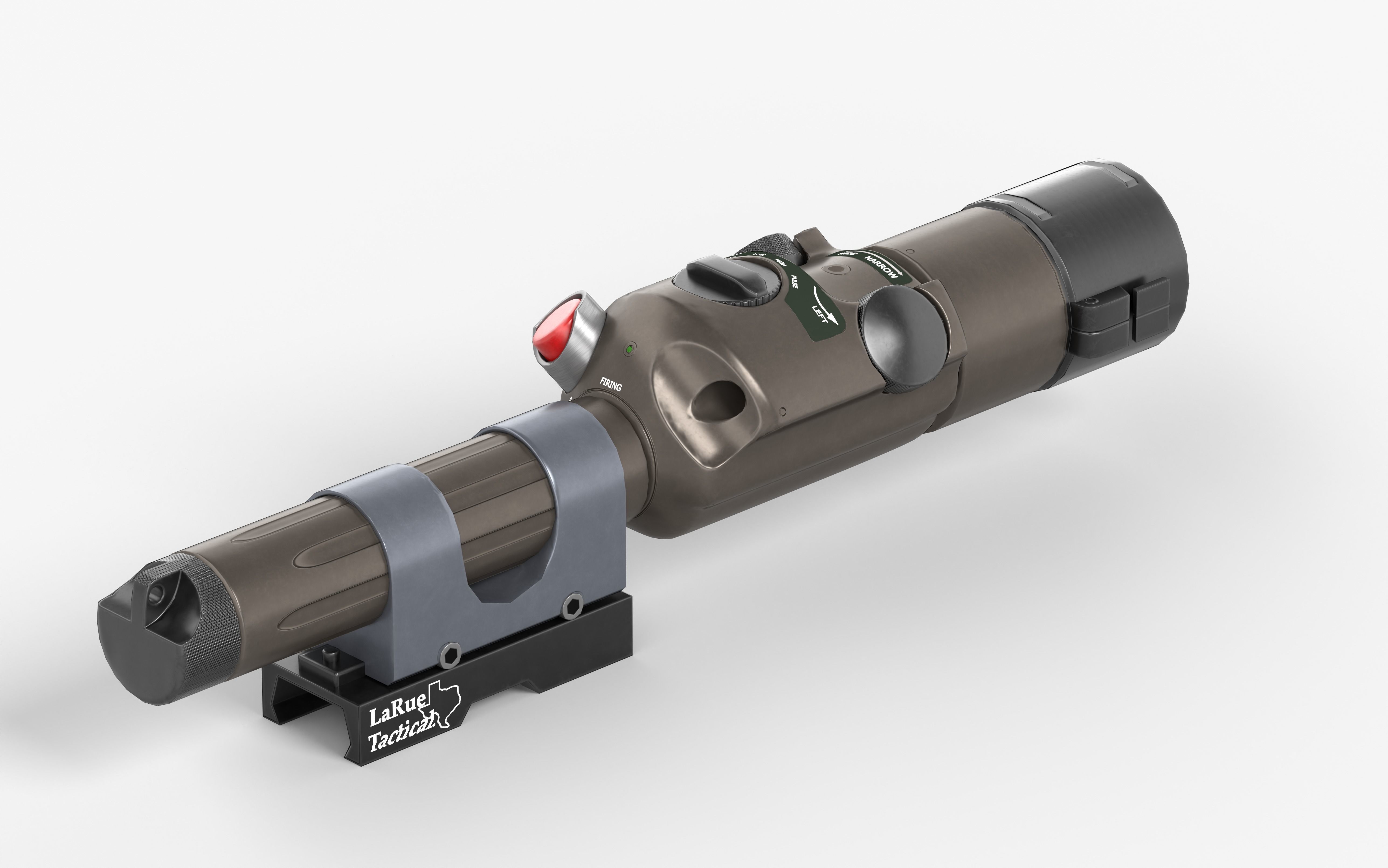 IZLID ULTRA High Power IR Laser LODs Game Ready Low-poly 3D model_1