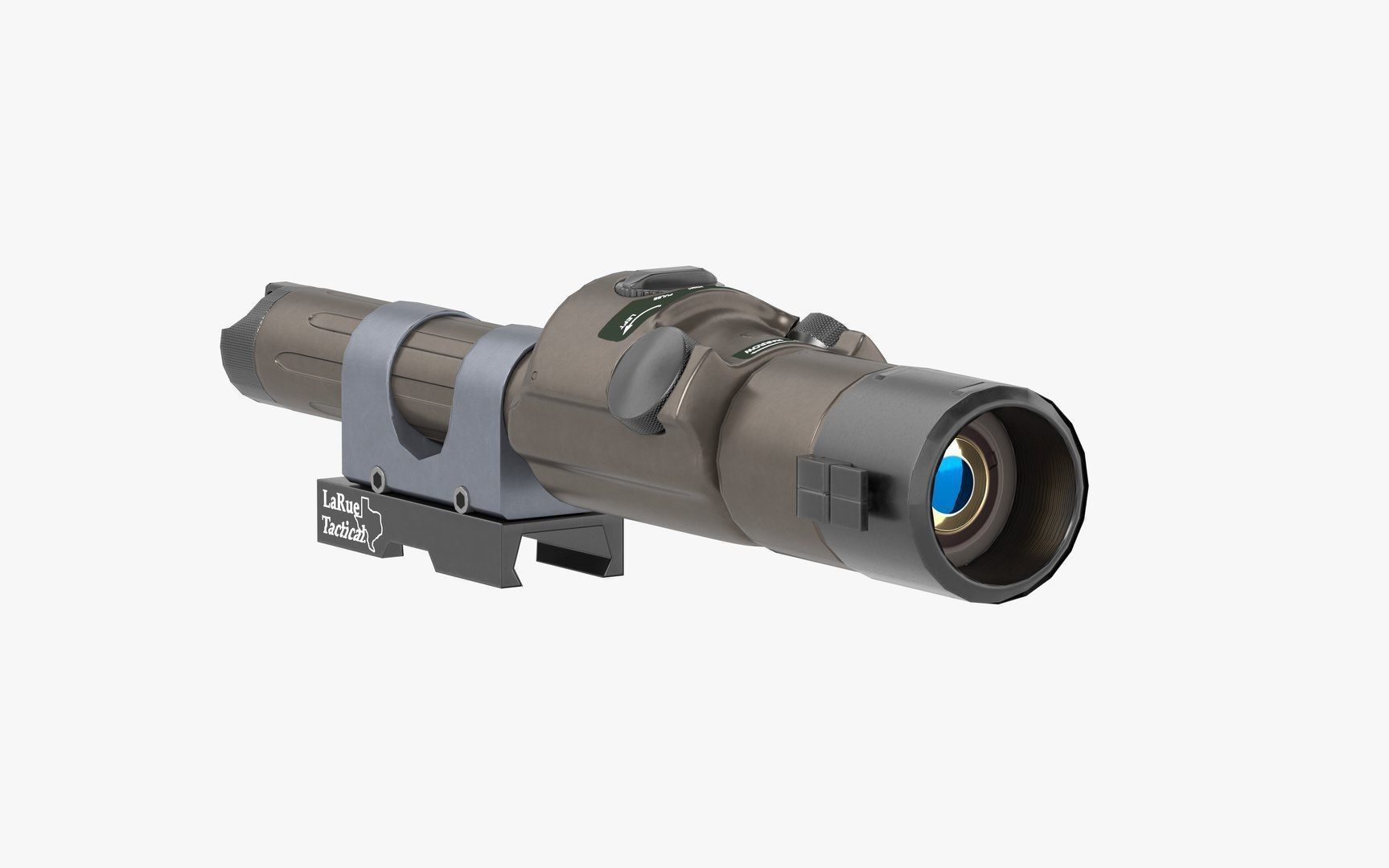 IZLID ULTRA High Power IR Laser LODs Game Ready Low-poly 3D model_7