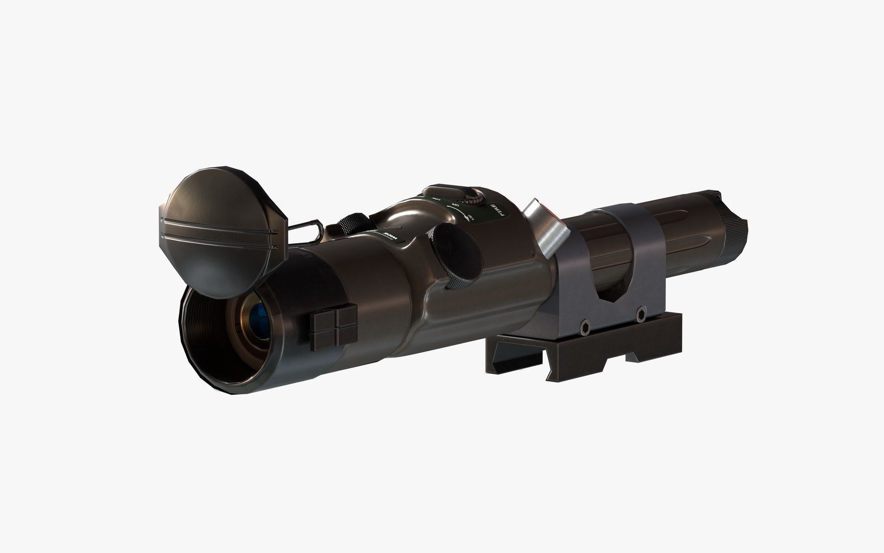 IZLID ULTRA High Power IR Laser LODs Game Ready Low-poly 3D model_3