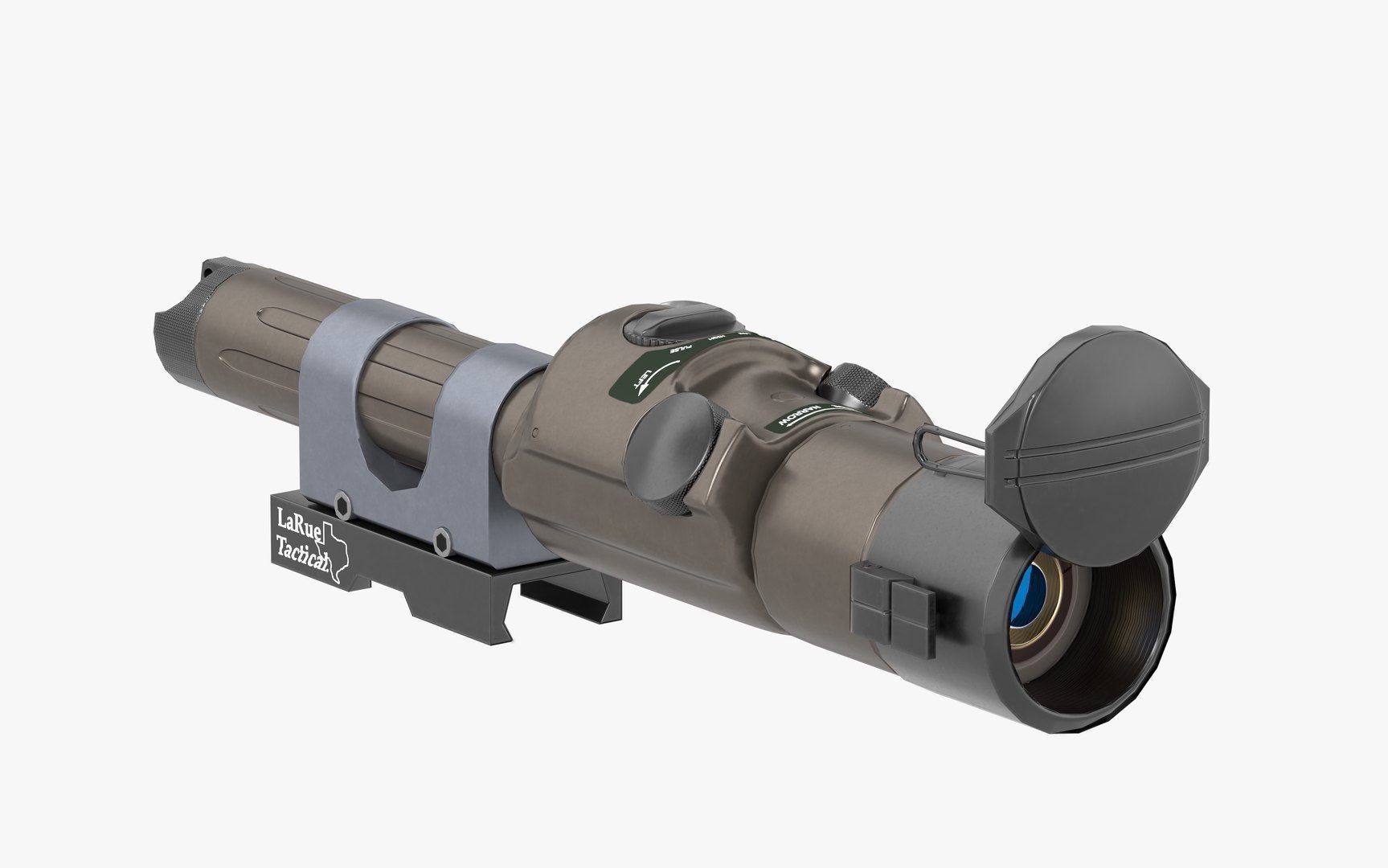 IZLID ULTRA High Power IR Laser LODs Game Ready Low-poly 3D model_17