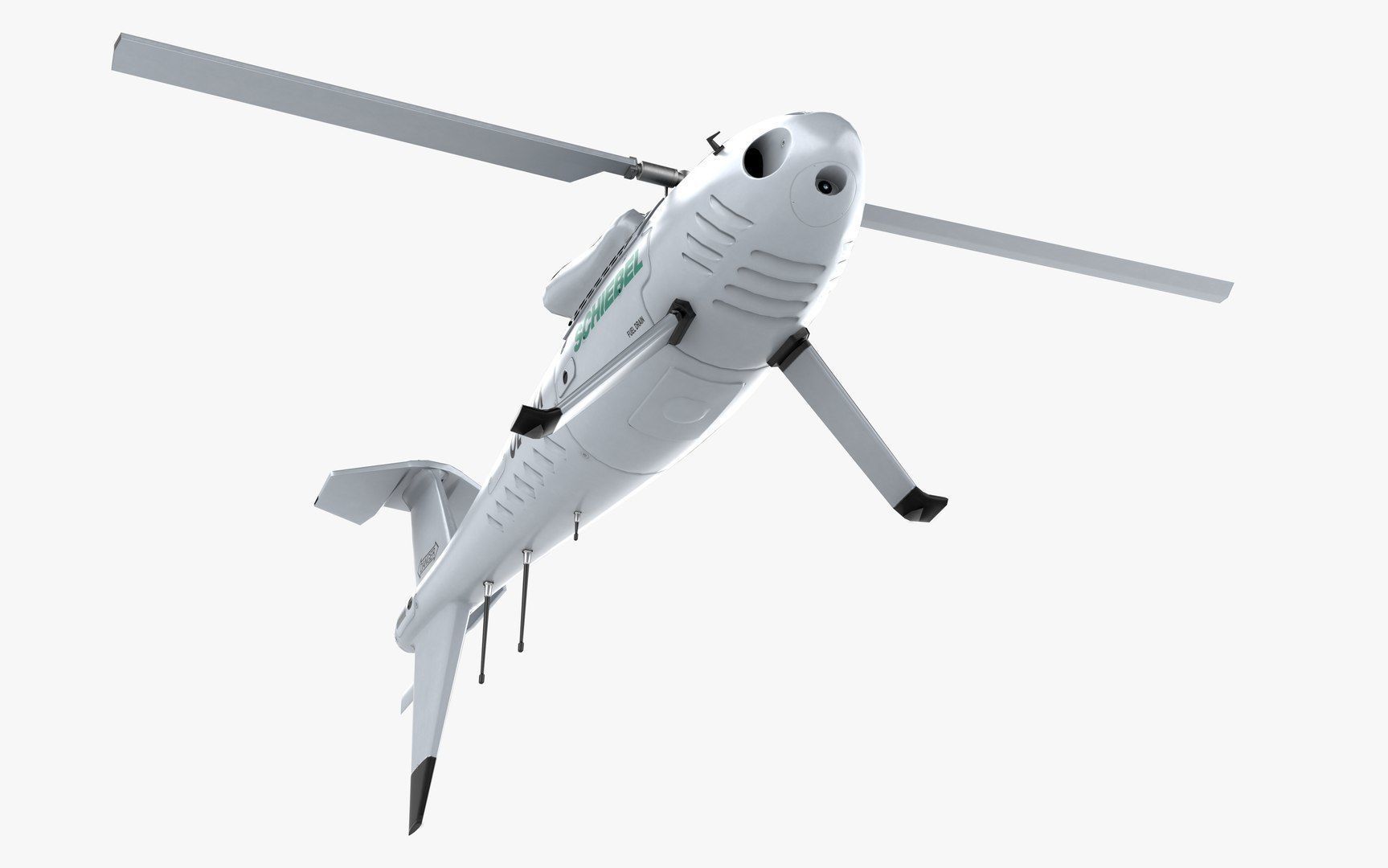 Camcopter S-100 LODs Game Ready Low-poly 3D model_12