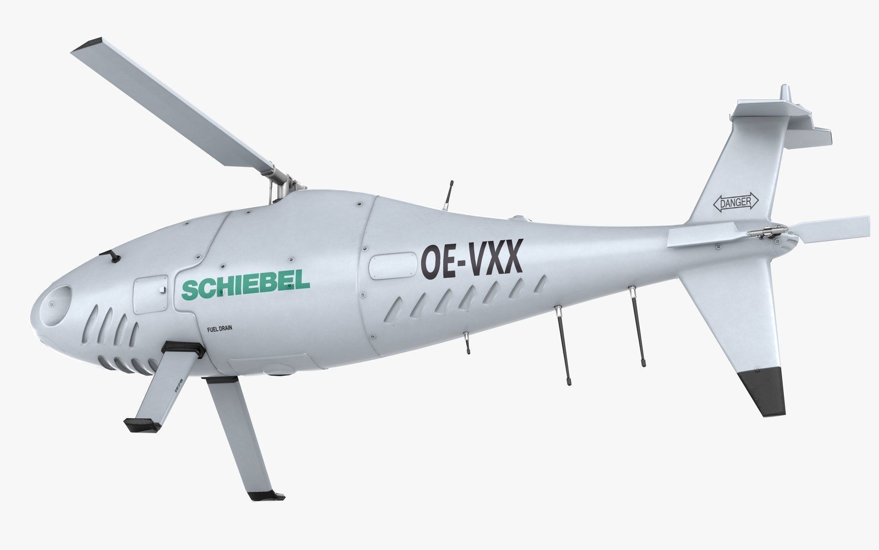 Camcopter S-100 LODs Game Ready Low-poly 3D model_11