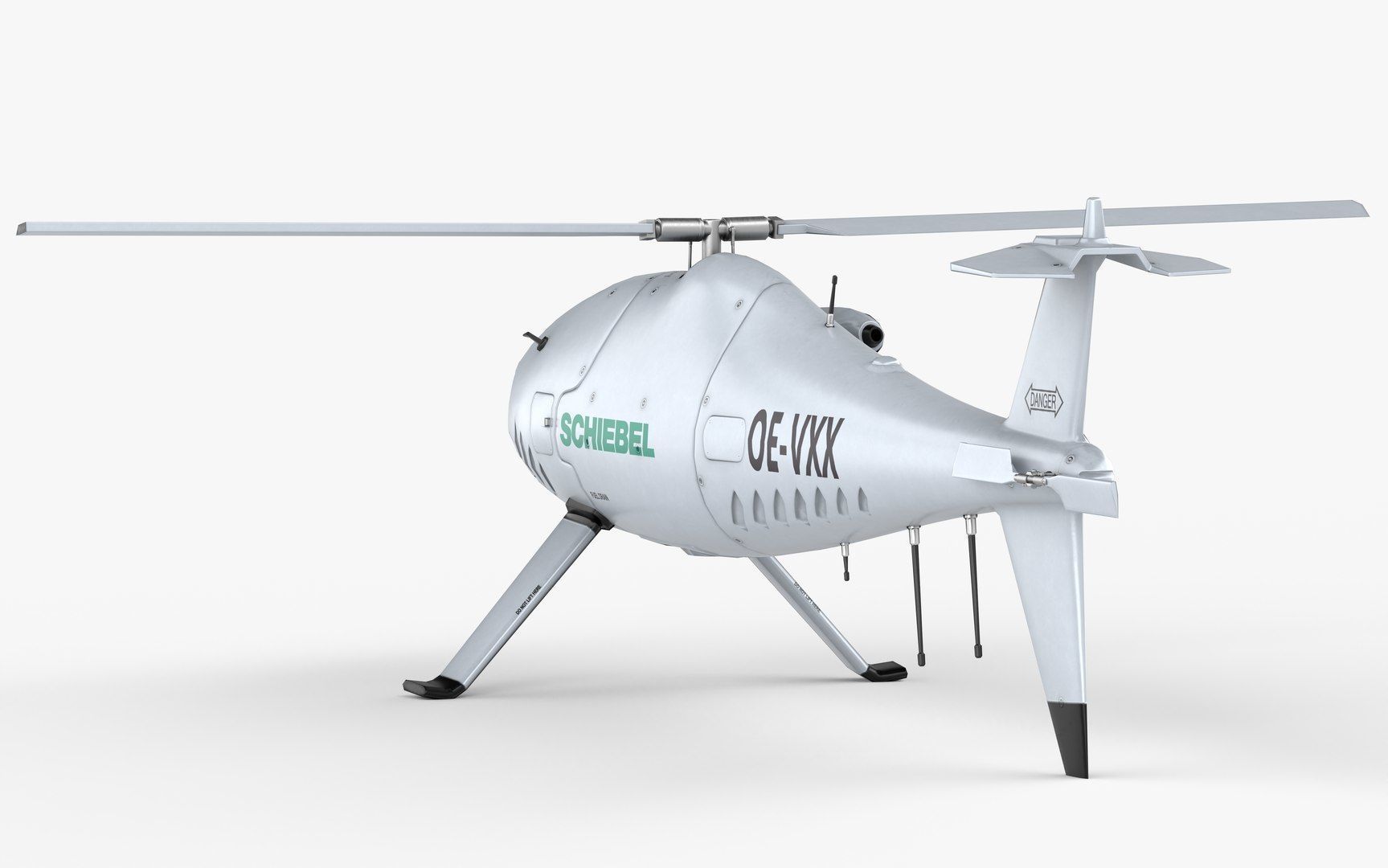 Camcopter S-100 LODs Game Ready Low-poly 3D model_9